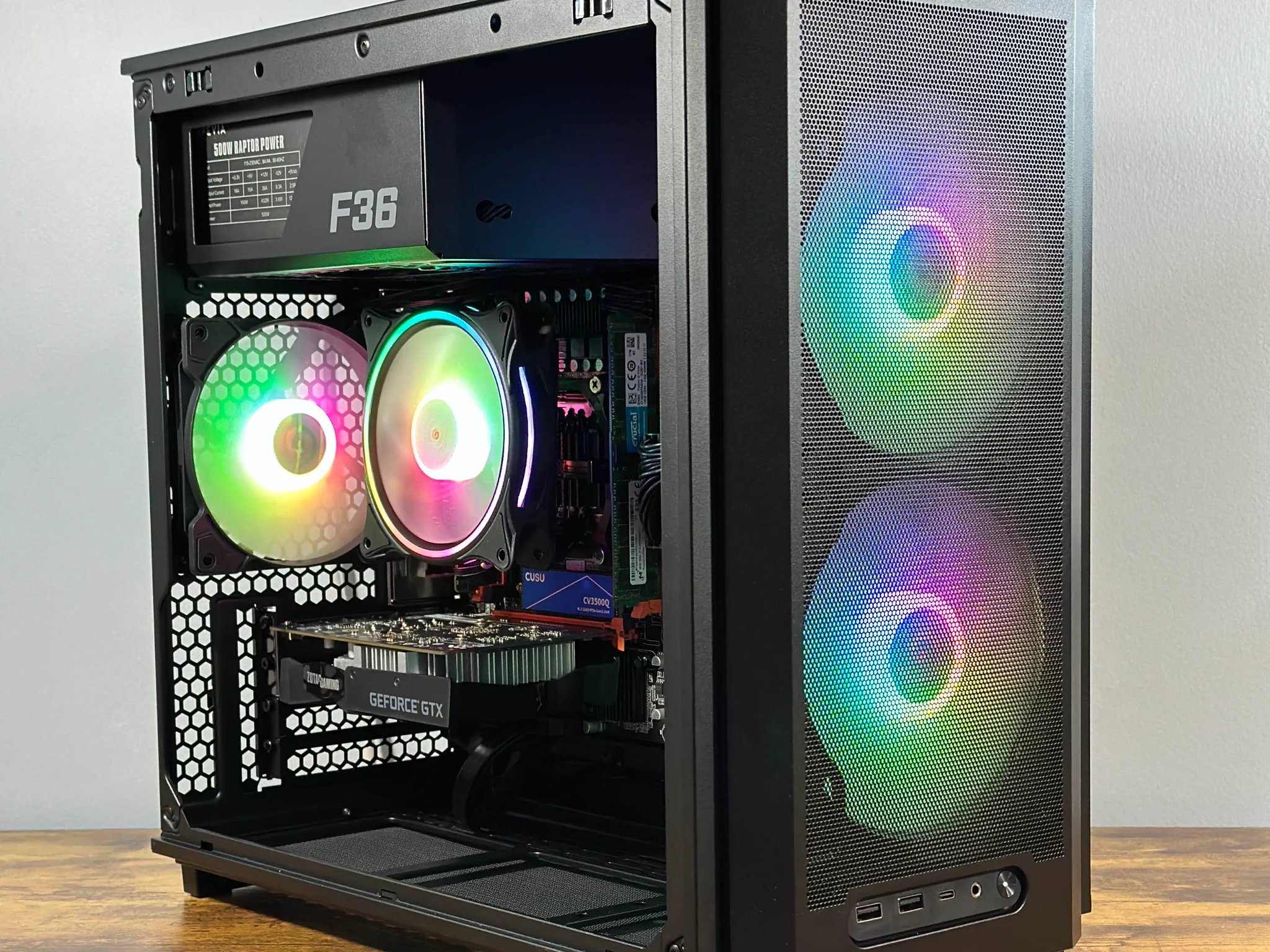 Intel i7 6 Core | GeForce GTX 1650 | 32GB RAM | 512GB SSD | WIFI | 1080p Black Gaming PC