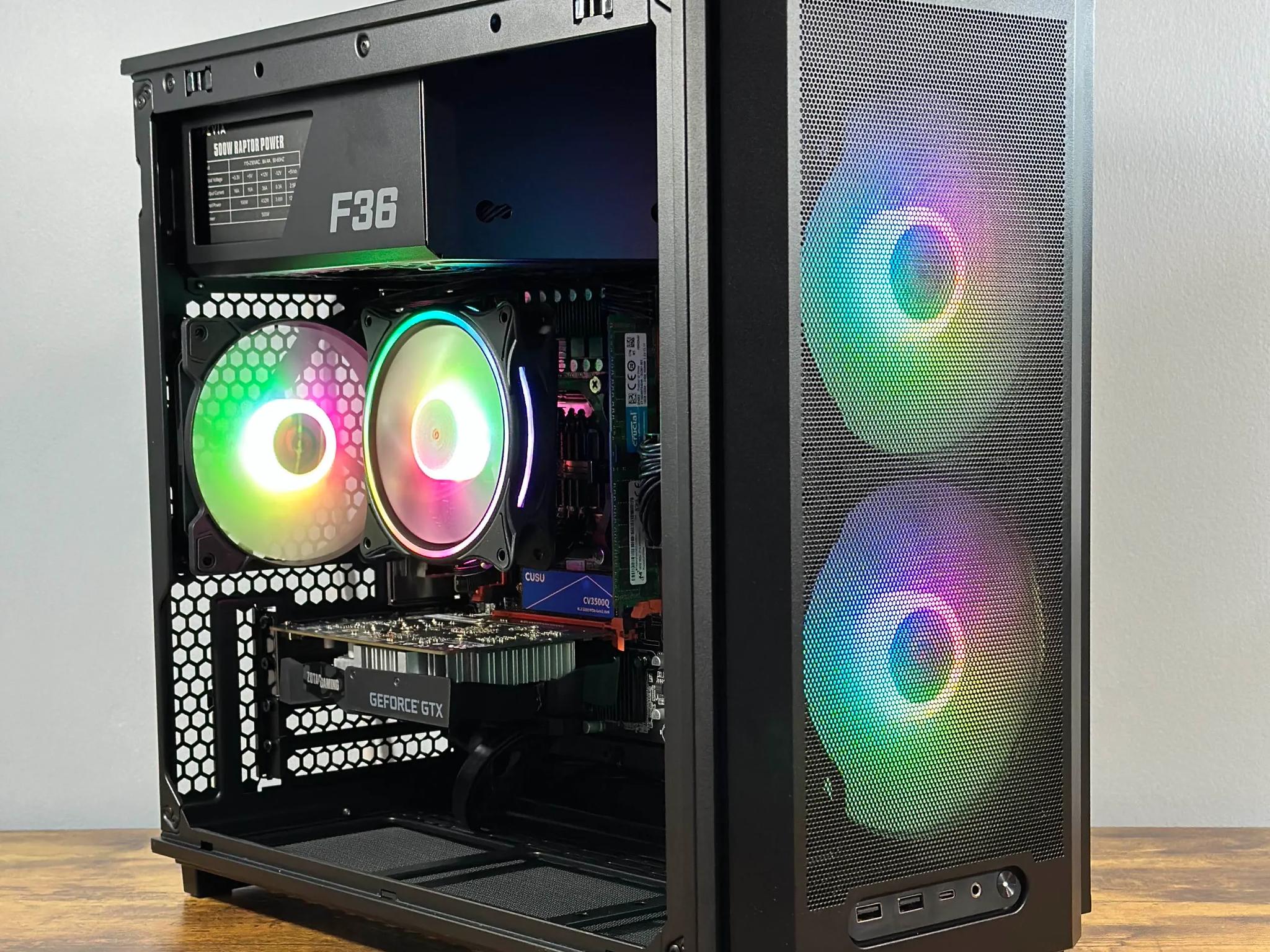 Intel i7 6 Core | GeForce GTX 1650 | 32GB RAM | 512GB SSD | WIFI | 1080p Black Gaming PC