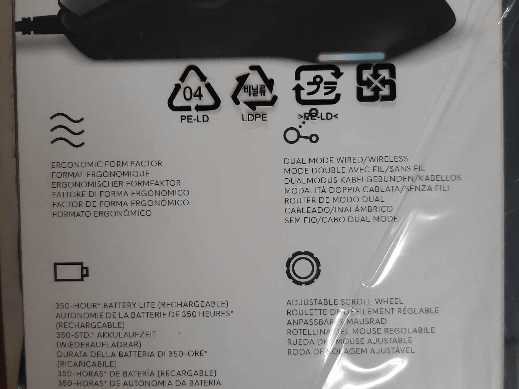 Alienware 610M Dark side of the moon 7 programmable button wired/wireless rechargeable gaming mouse 
