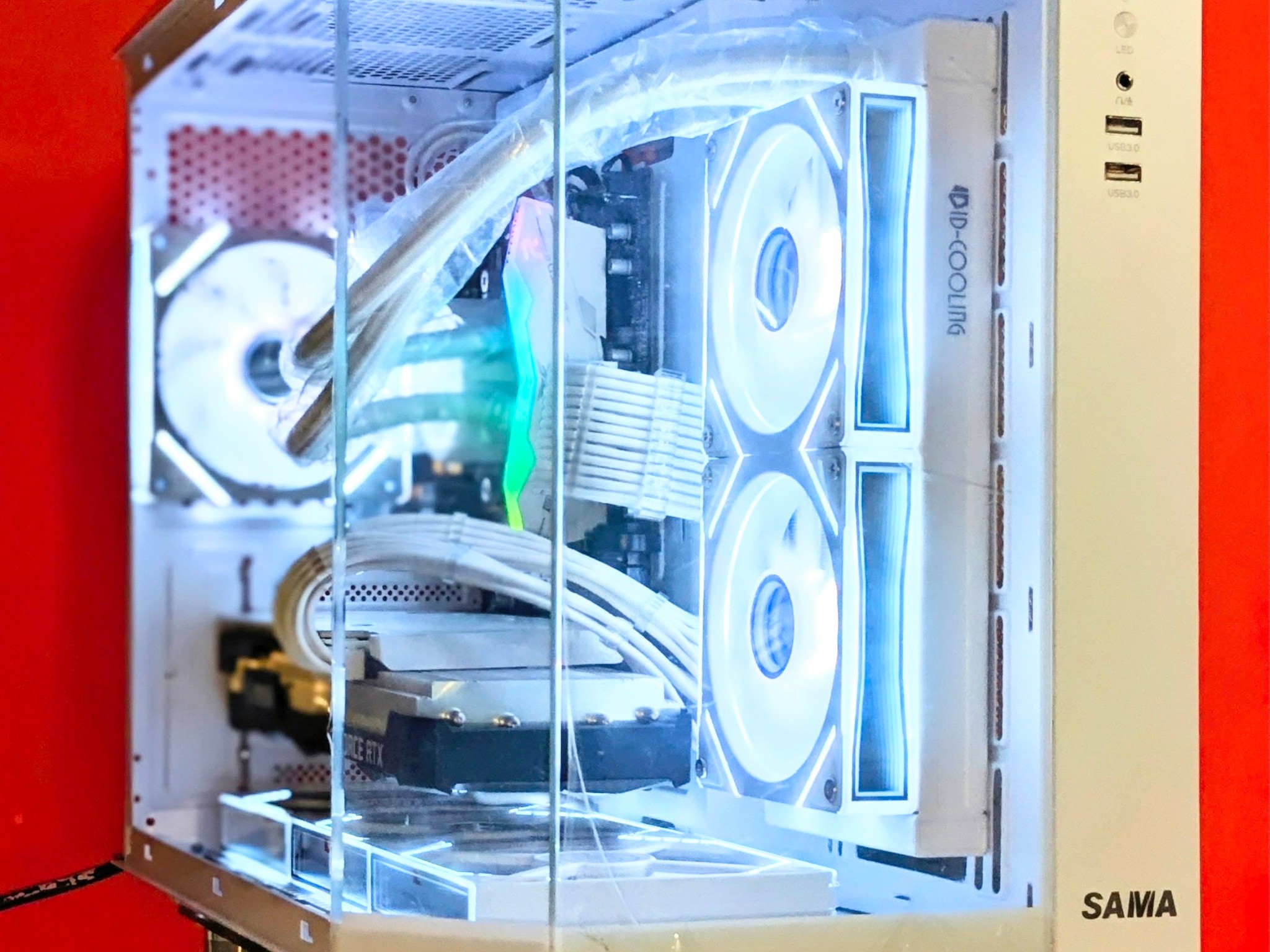 Liquid-Cooled💦🧊Gaming Beast⚪Ryzen 5 7600⚪RTX 3070⚪32GB DDR5⚪⚫1.5TB NVMe SSD⚪ Wi-Fi⚪Windows 11 Pro✅
