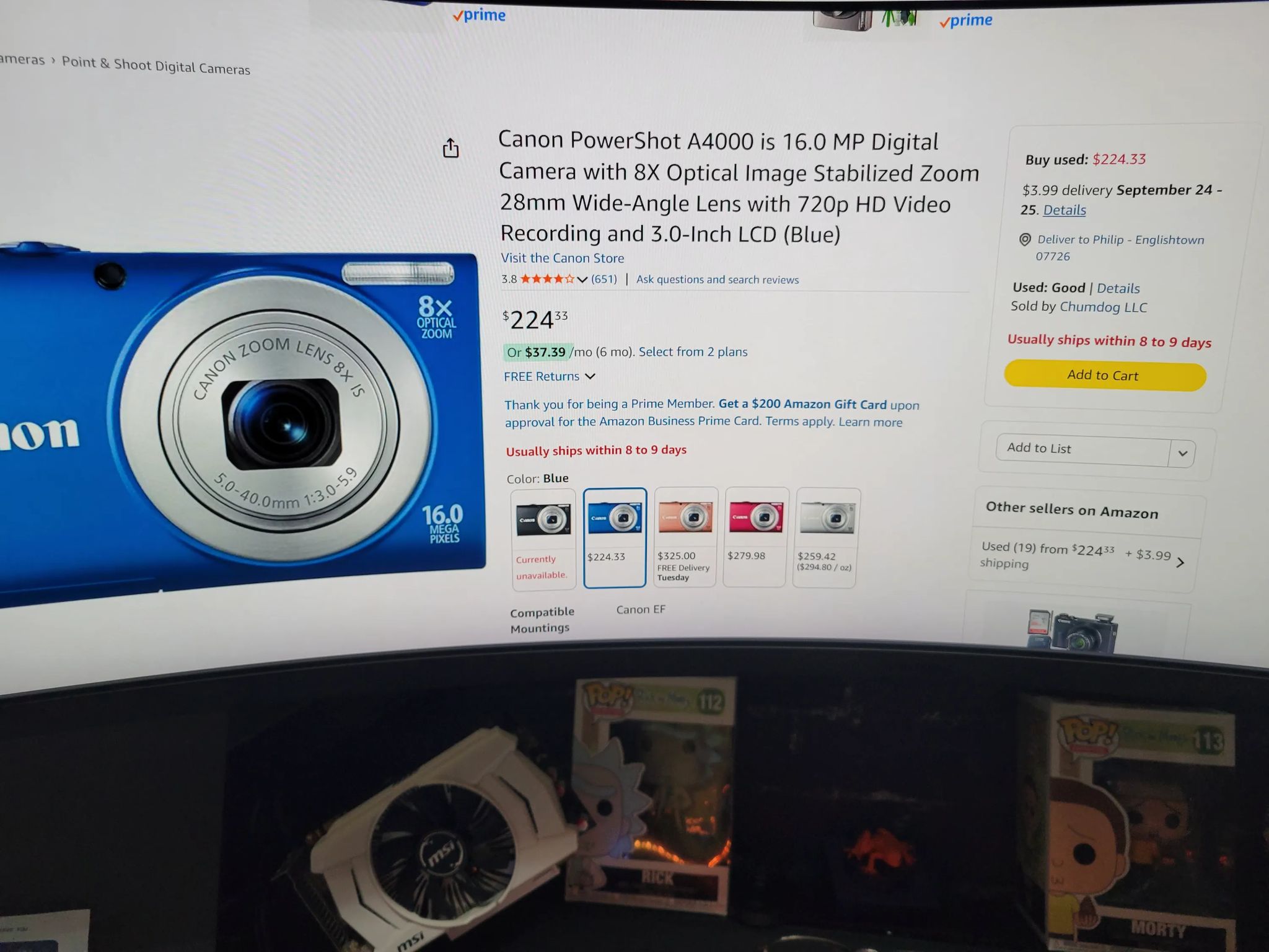 🔵 Canon PowerShot A4000 IS – Boxed 📦 | Great condition