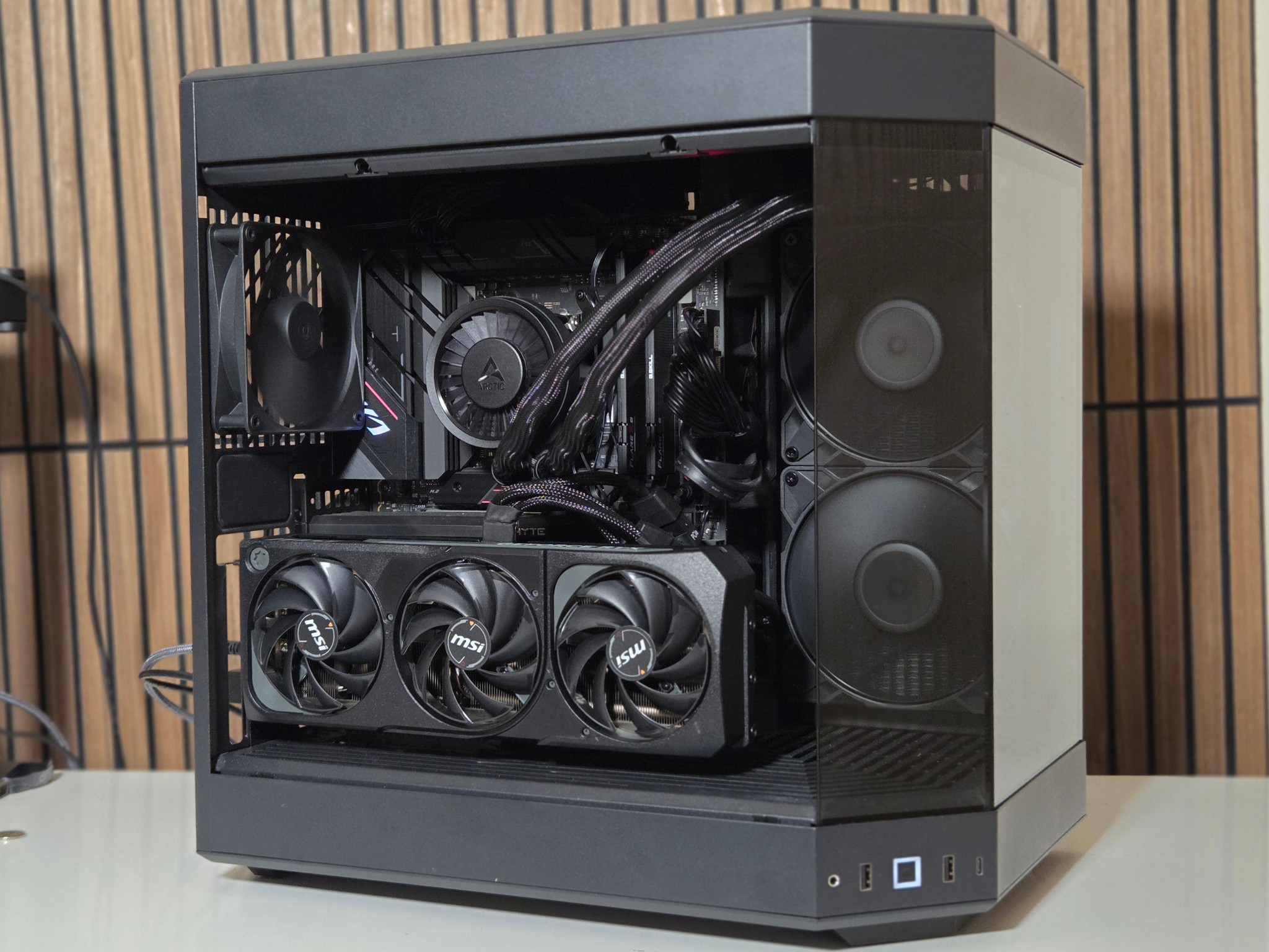 ALL Black V2 | RTX 5080| Ryzen 9 7900x | 32GB DDR5 | 1TB NVME | GOLD PSU | Windows 11 | WIFI