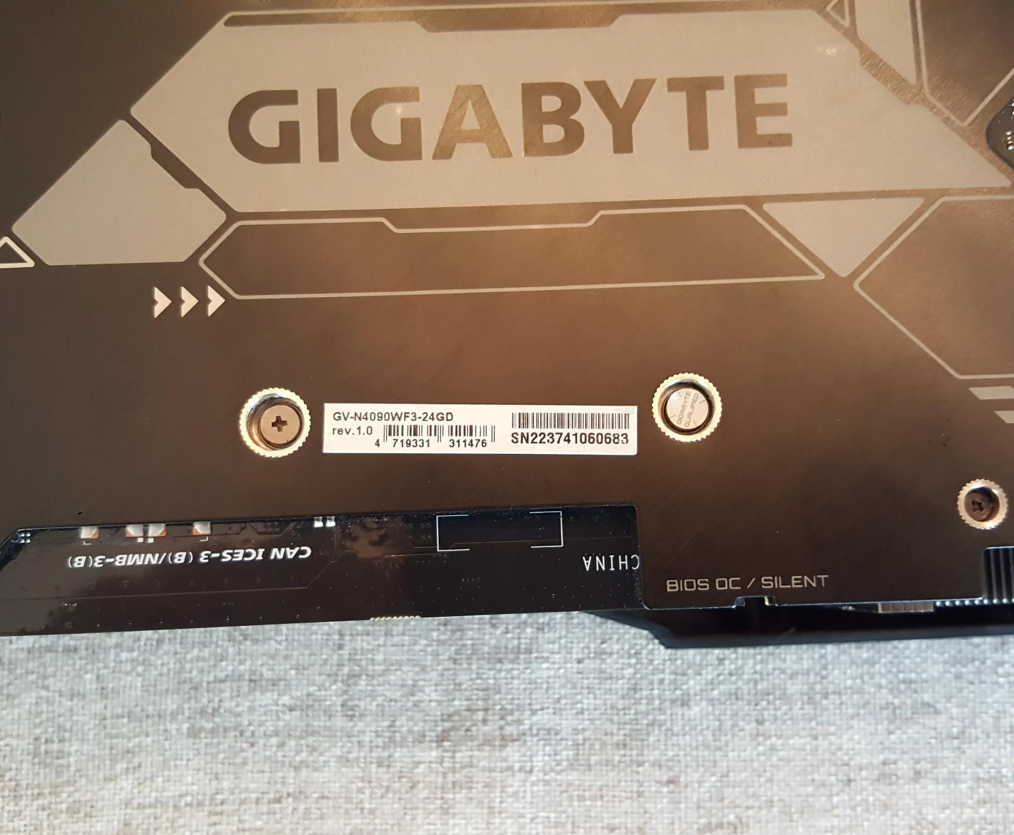 Nvidia RTX 4090 24GB GIGABYTE WINDFORCE