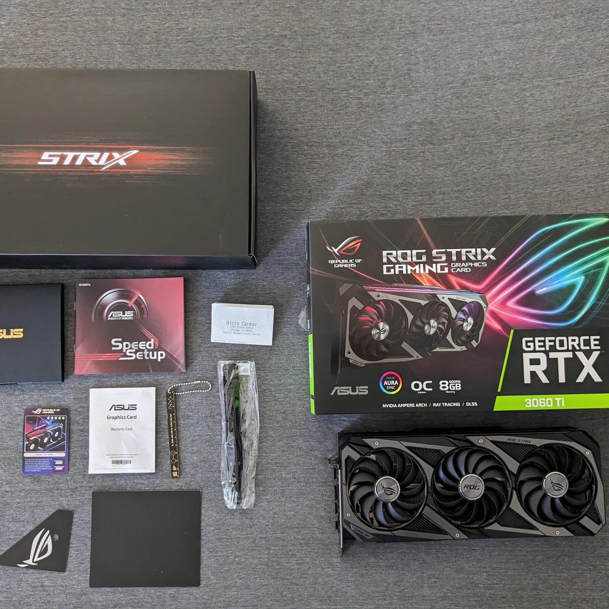 ROG Strix 3060 TI (LHR) - Like New