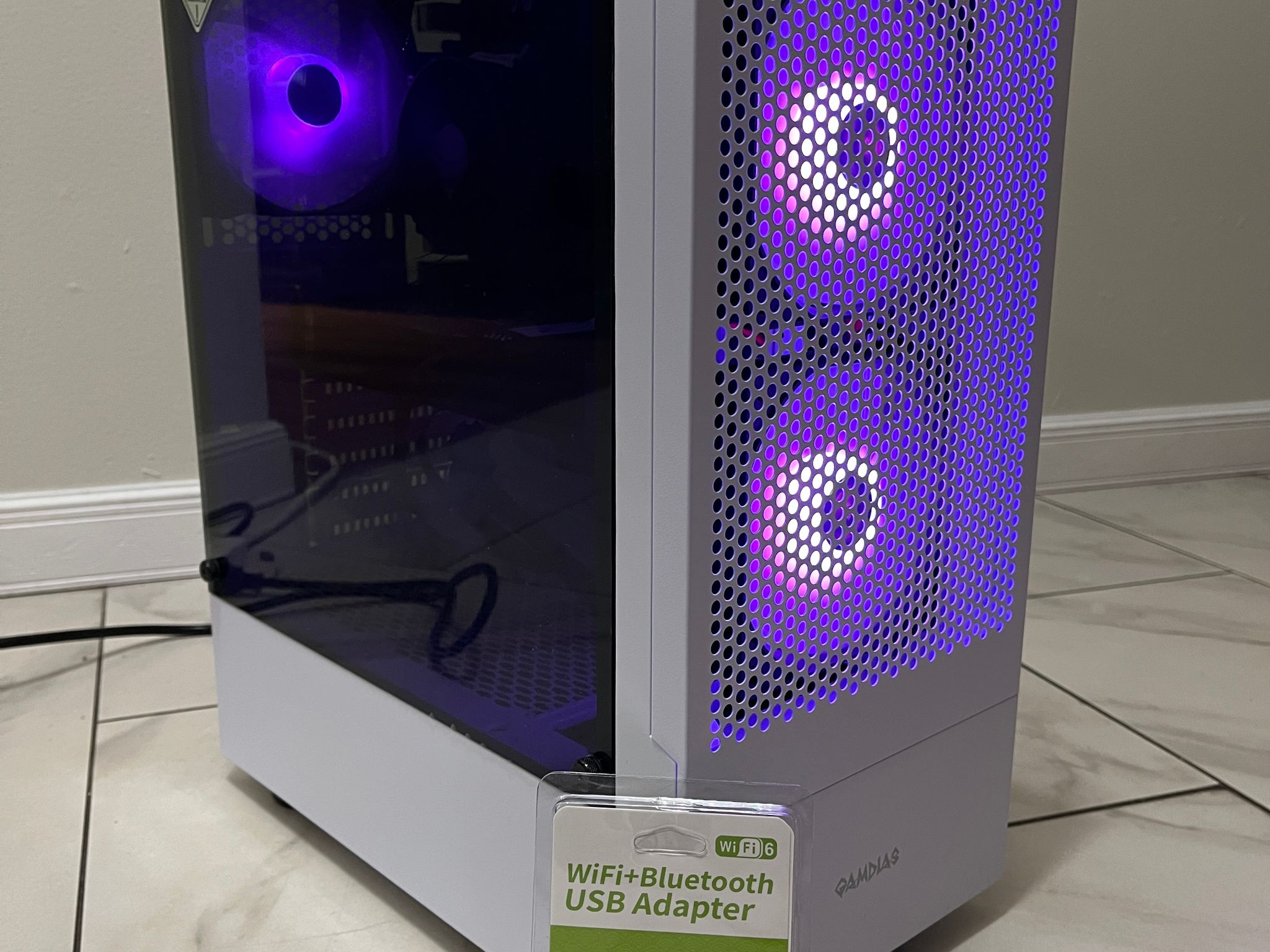 NVIDIA RTX 2060, Intel i5-7500, 12GB RAM, 870 GB Storage, RGB Gaming PC w/ Wi-Fi & Bluetooth