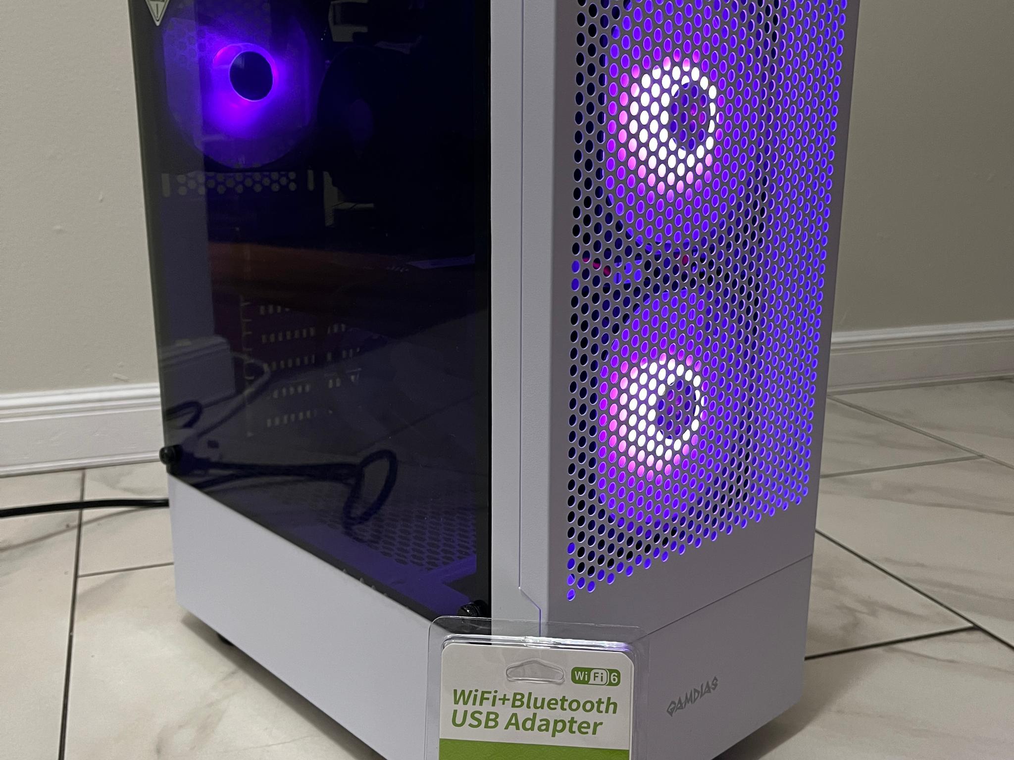 NVIDIA RTX 2060, Intel i5-7500, 12GB RAM, 870 GB Storage, RGB Gaming PC w/ Wi-Fi & Bluetooth