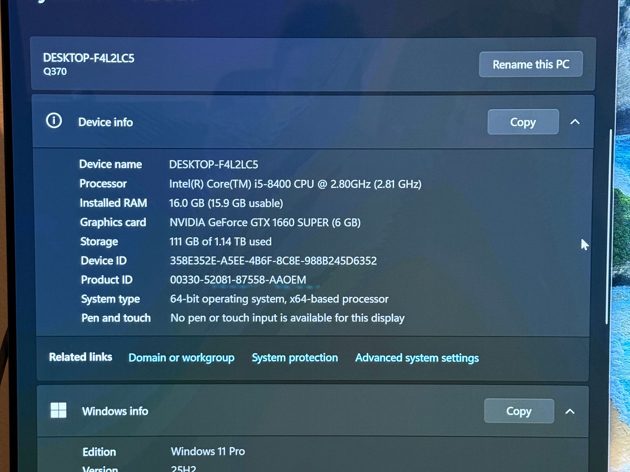GeForce GTX 1660 Super Custom Gaming PC - Core i5-8400