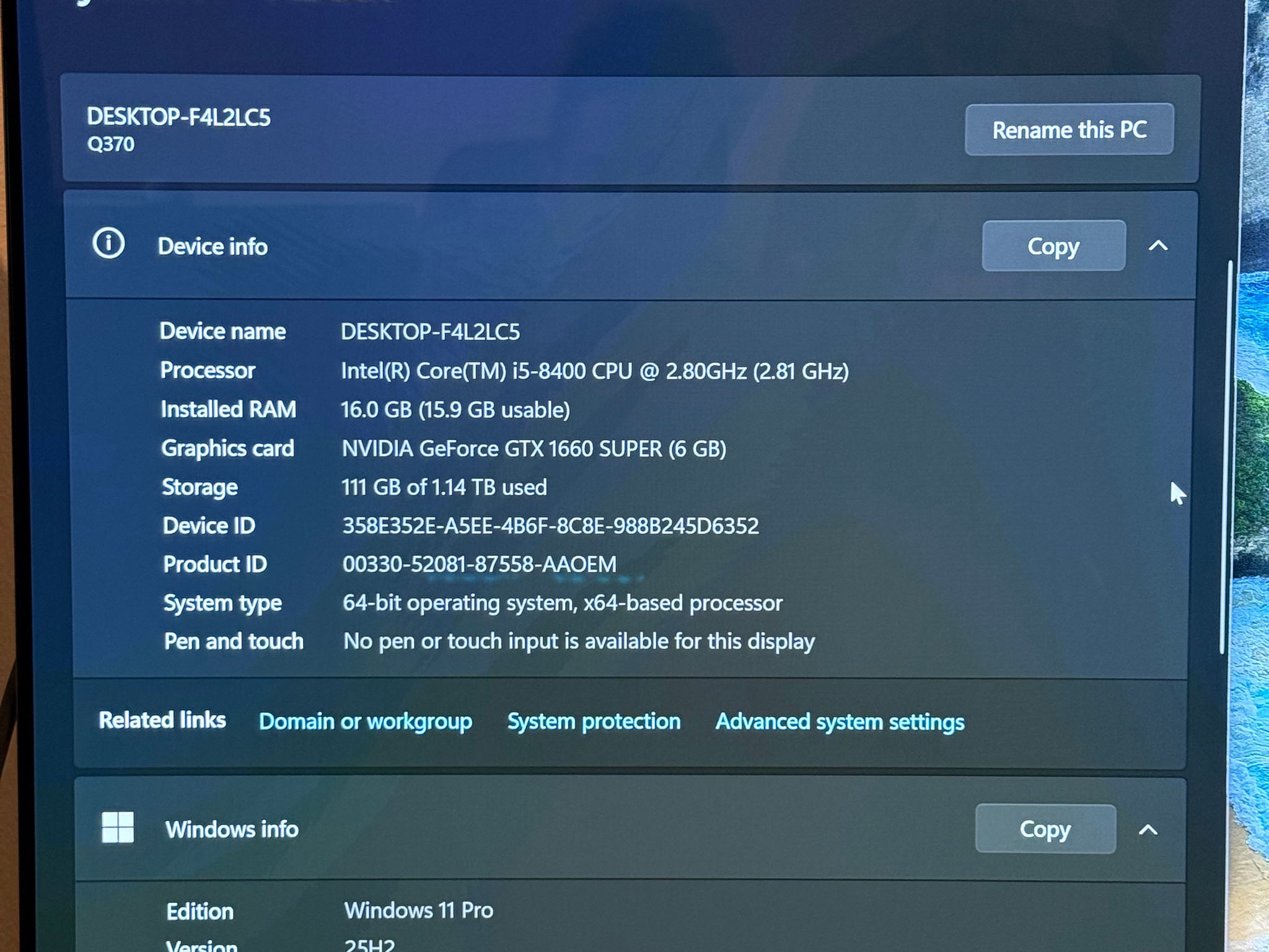 GeForce GTX 1660 Super Custom Gaming PC - Core i5-8400