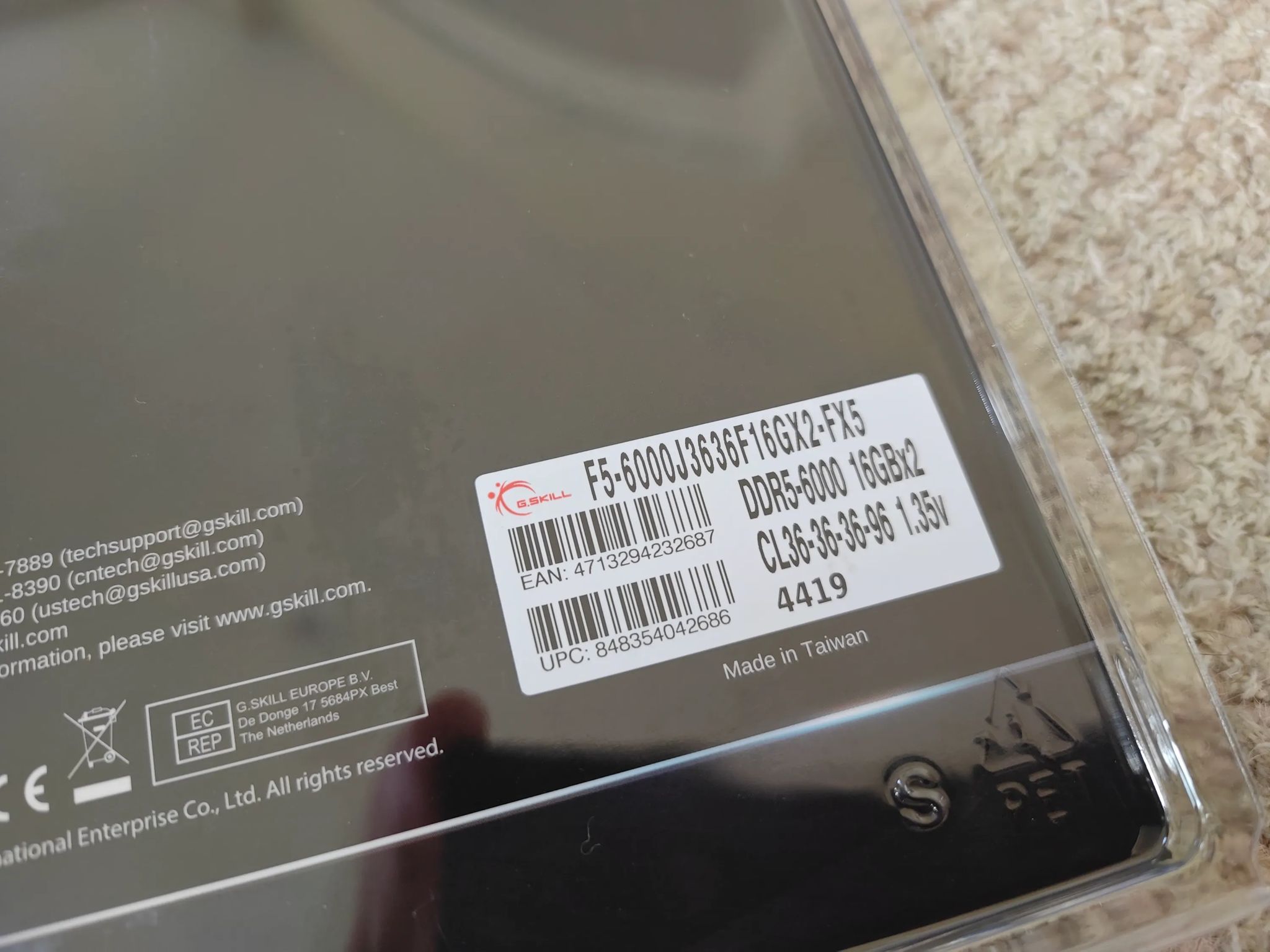 G.SKILL Flare X5 Series 32GB (2x16GB) DDR5 6000MHz CL36 RAM F5-6000J3636F16GX2-FX5