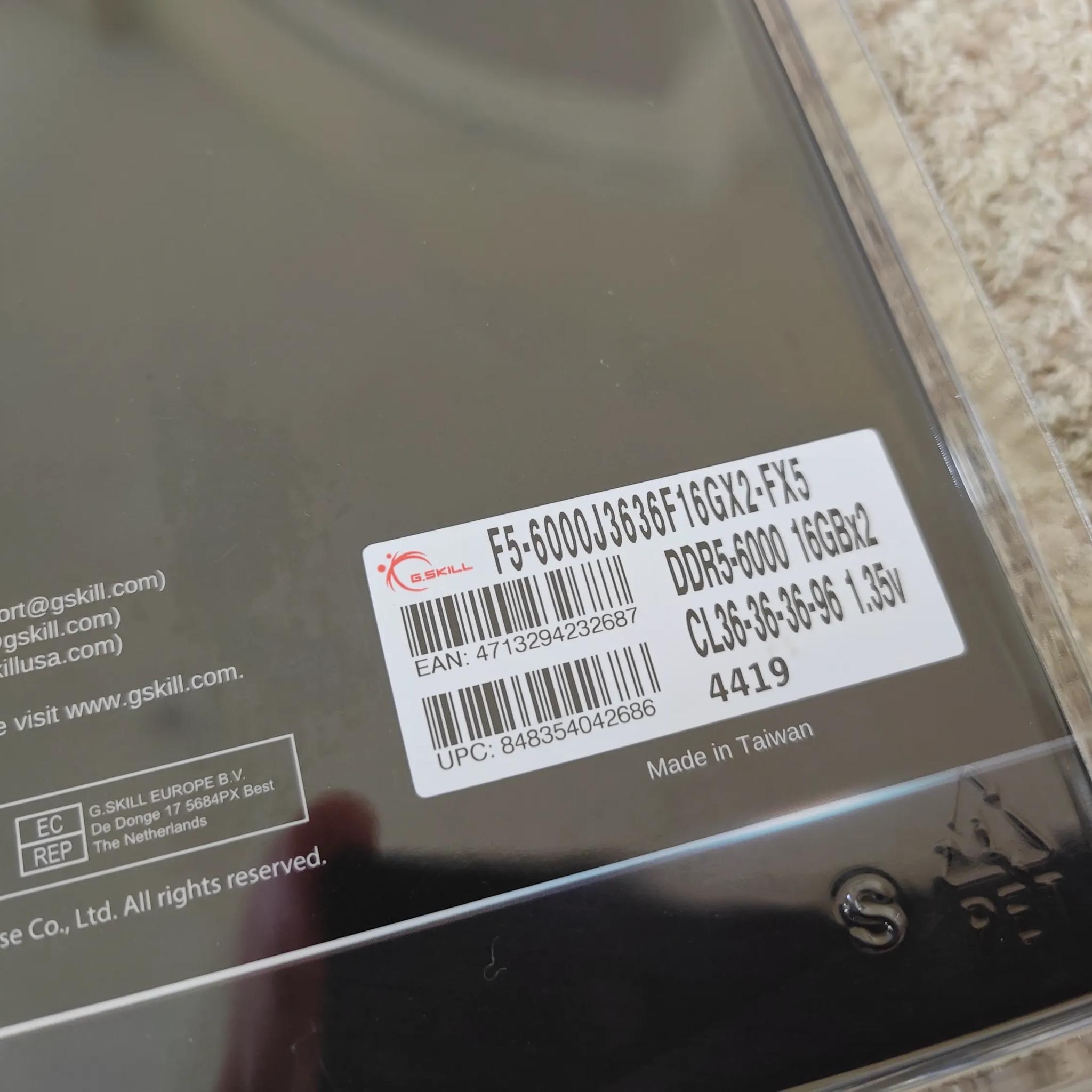 G.SKILL Flare X5 Series 32GB (2x16GB) DDR5 6000MHz CL36 RAM F5-6000J3636F16GX2-FX5