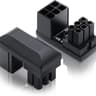 EZDIY-FAB GPU VGA PCIe 6 Pin U Turn 180 Degree Angle Connector Power Adapter