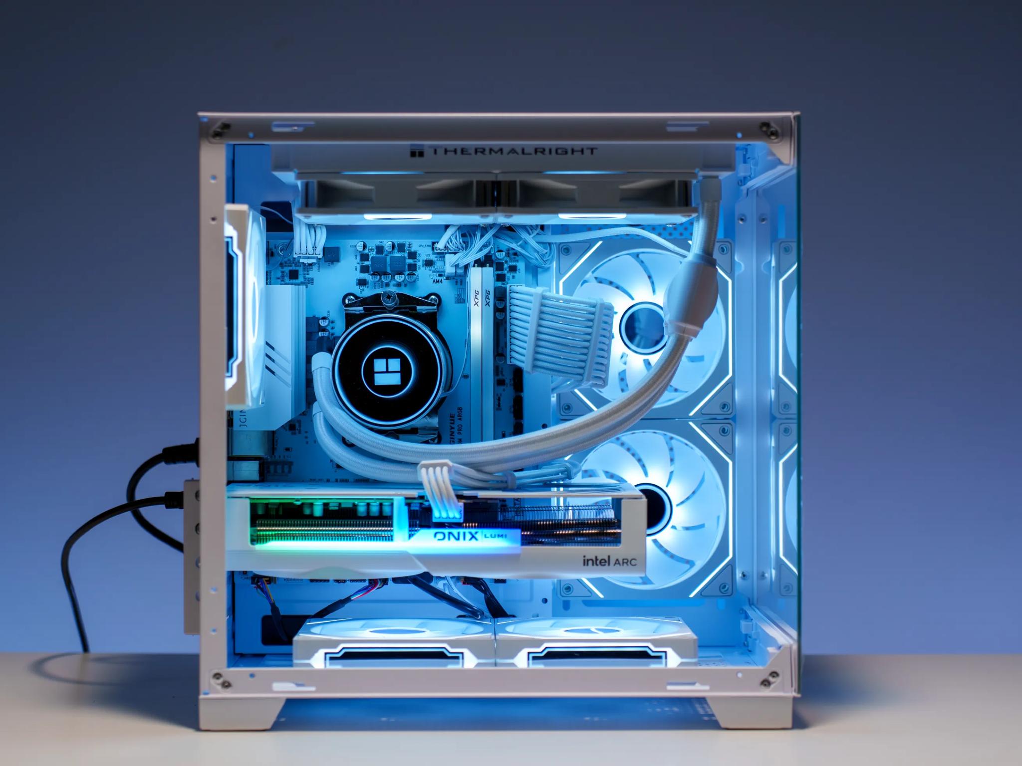 Pure White Gaming PC | Intel Arc B580 | Ryzen 5 5600x | 32GB DDR4 | 1TB m.2