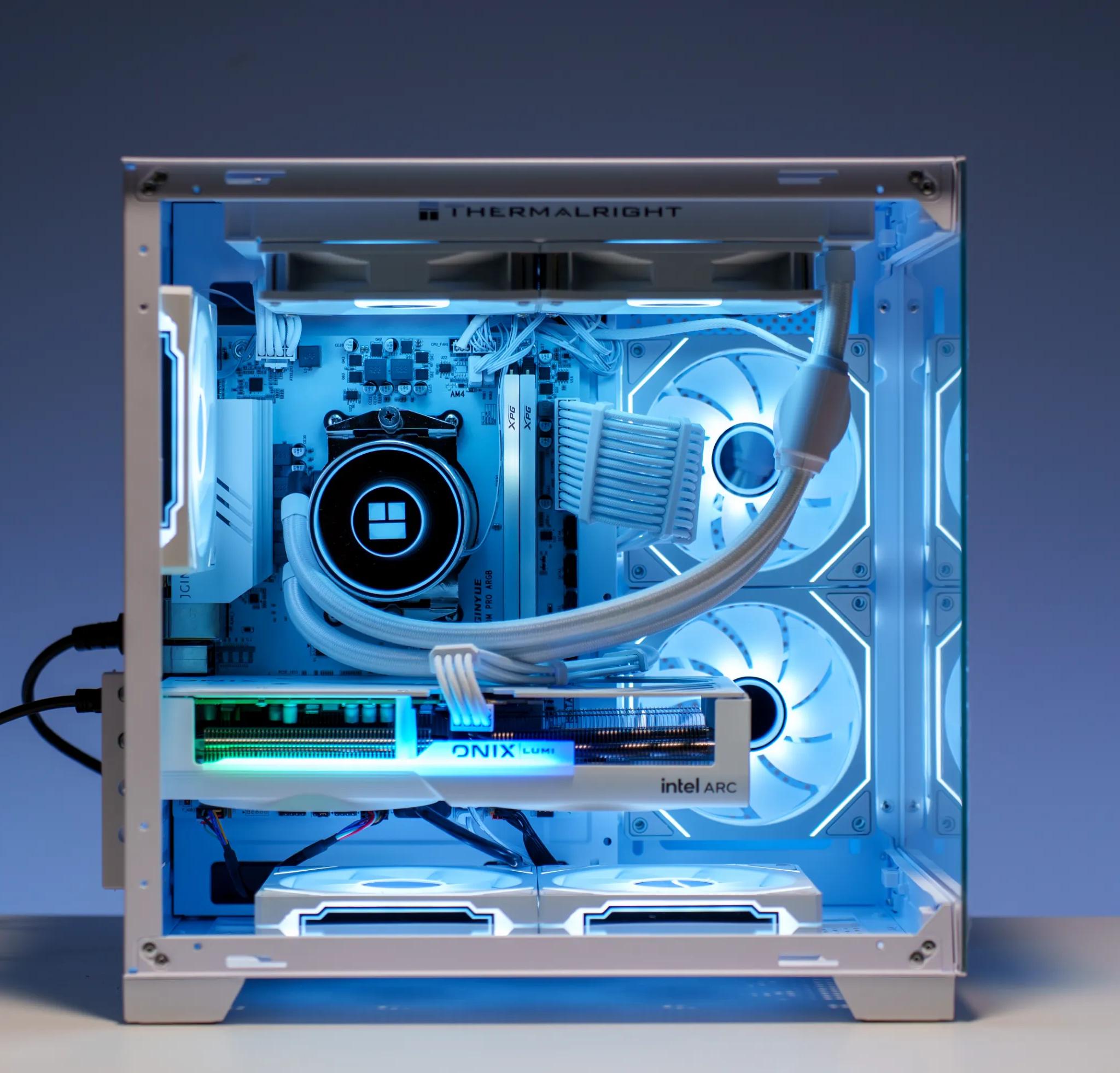 Pure White Gaming PC | Intel Arc B580 | Ryzen 5 5600x | 32GB DDR4 | 1TB m.2