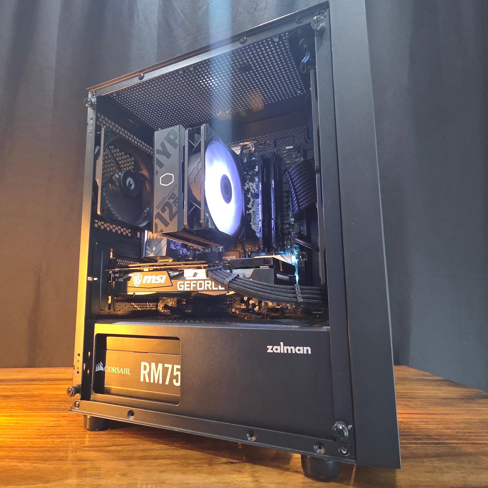 VOLT V1.0 — AMD Ryzen 5 5600G | RTX 3060 12GB | 16GB DDR4 | 512GB NVMe — Compact Gaming PC