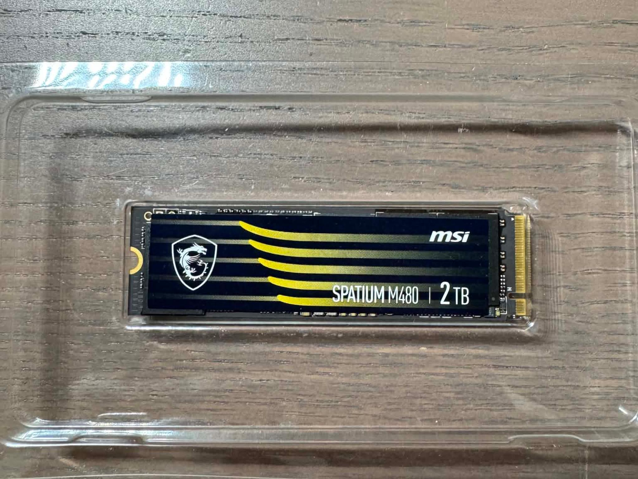 MSI SPATIUM M480 2TB PCIe 4.0 NVMe M.2 2280 Internal SSD 7000 MB/s