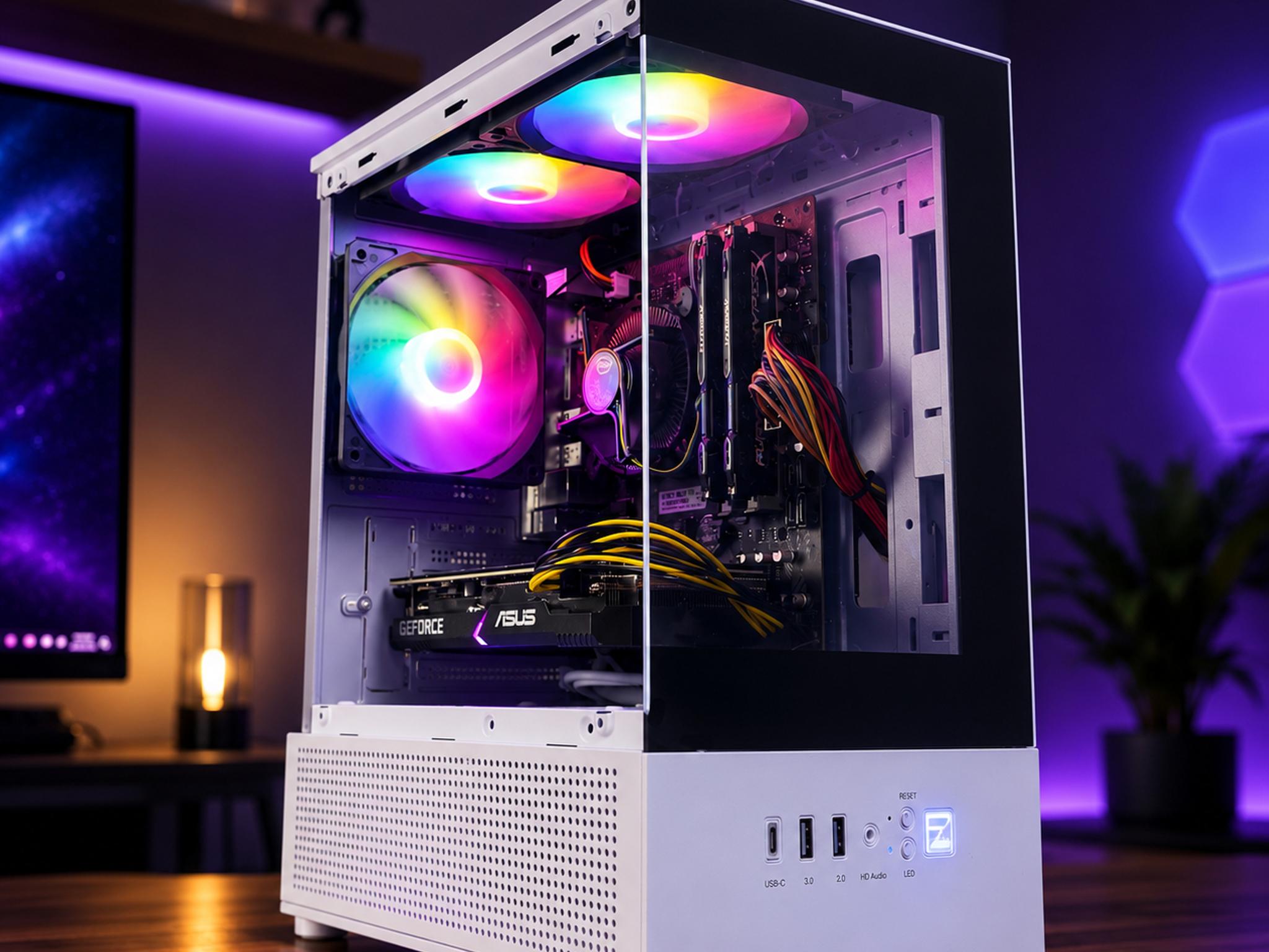 🔥 Ultimate Dual Tempered Glass Super Budget Gaming PC – Intel i5, 16GB RAM, 1TB, RGB Fans! 🎮
