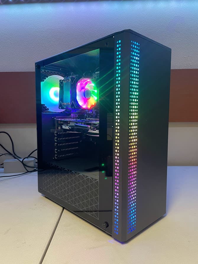 WARZONE Gaming Desktop PC Intel i5 Quad 8 GB SSD RX 470 4GB HDMI WIN 10 PRO