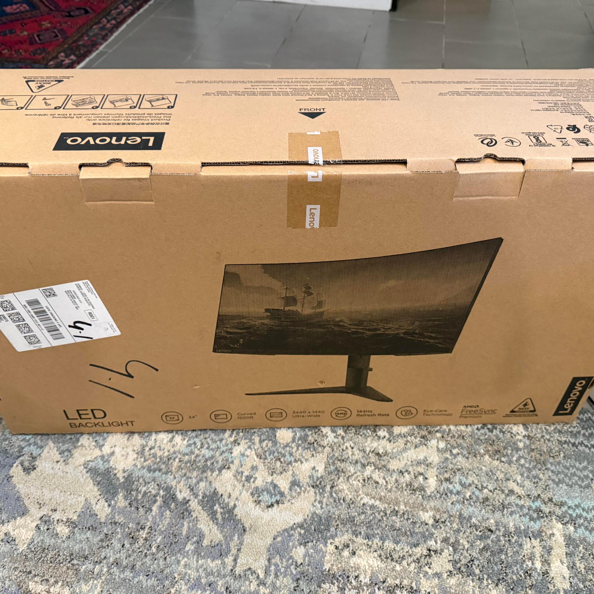 Lenovo G34w-10 34" Ultrawide Gaming Monitor