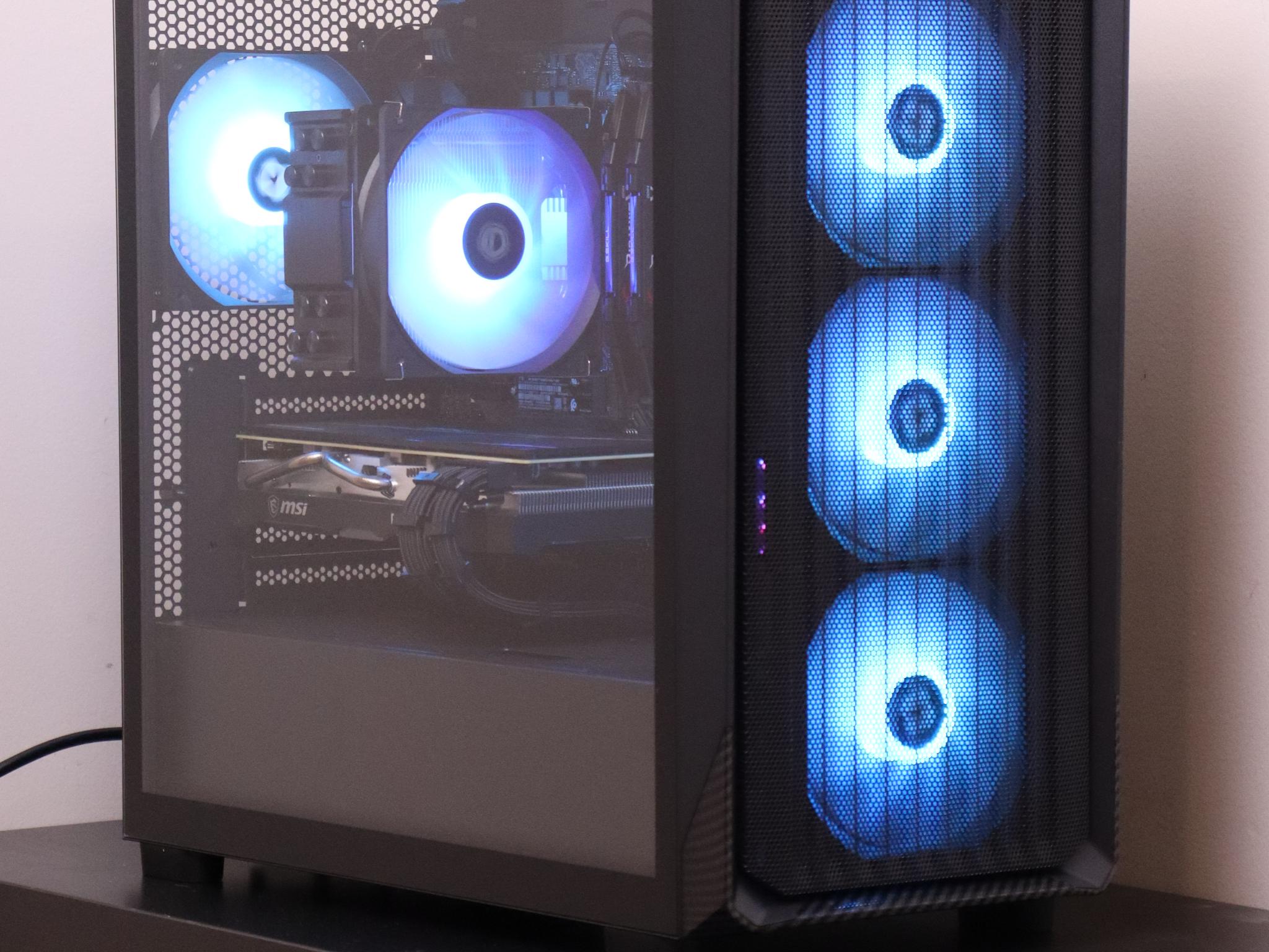 Black RGB 1080p Gaming PC | Ryzen 5 3600 - 5700xt