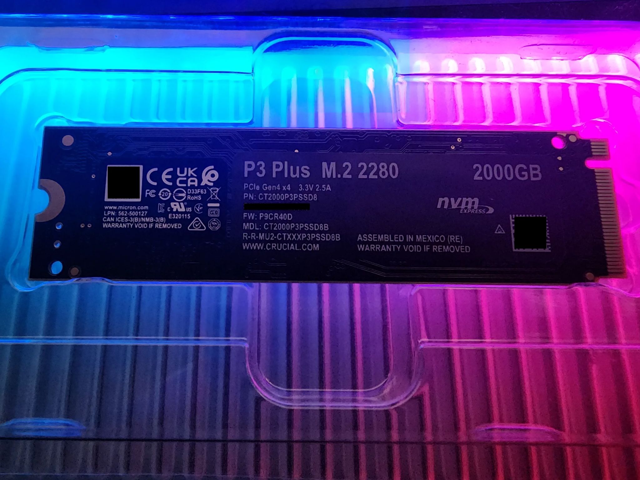 Crucial P3 Plus 2TB PCIe M.2 SSD