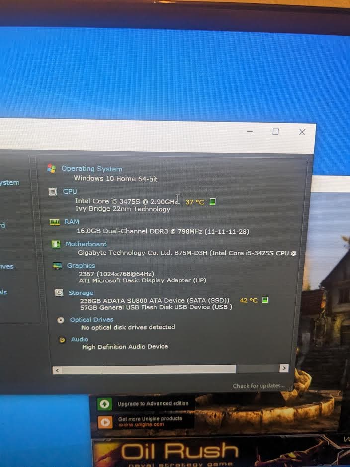 Custom Built PC - i5 3rd Gen, 16GB RAM, R9 350 2GB, 240GB SSD, Wifi