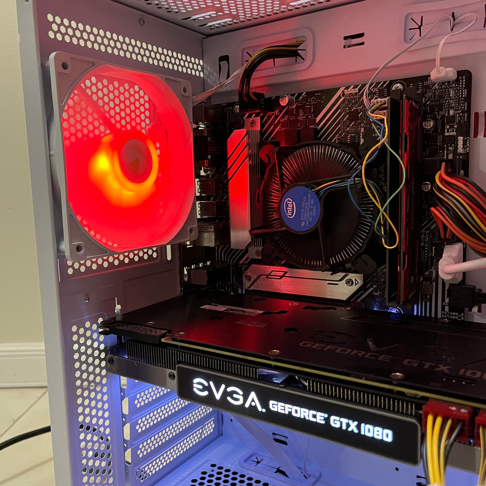 NVIDIA GTX 1080, Intel Core i3-10100, 16GB RAM, 1TB Storage, High FPS Gaming PC w/ Wi-Fi & BT