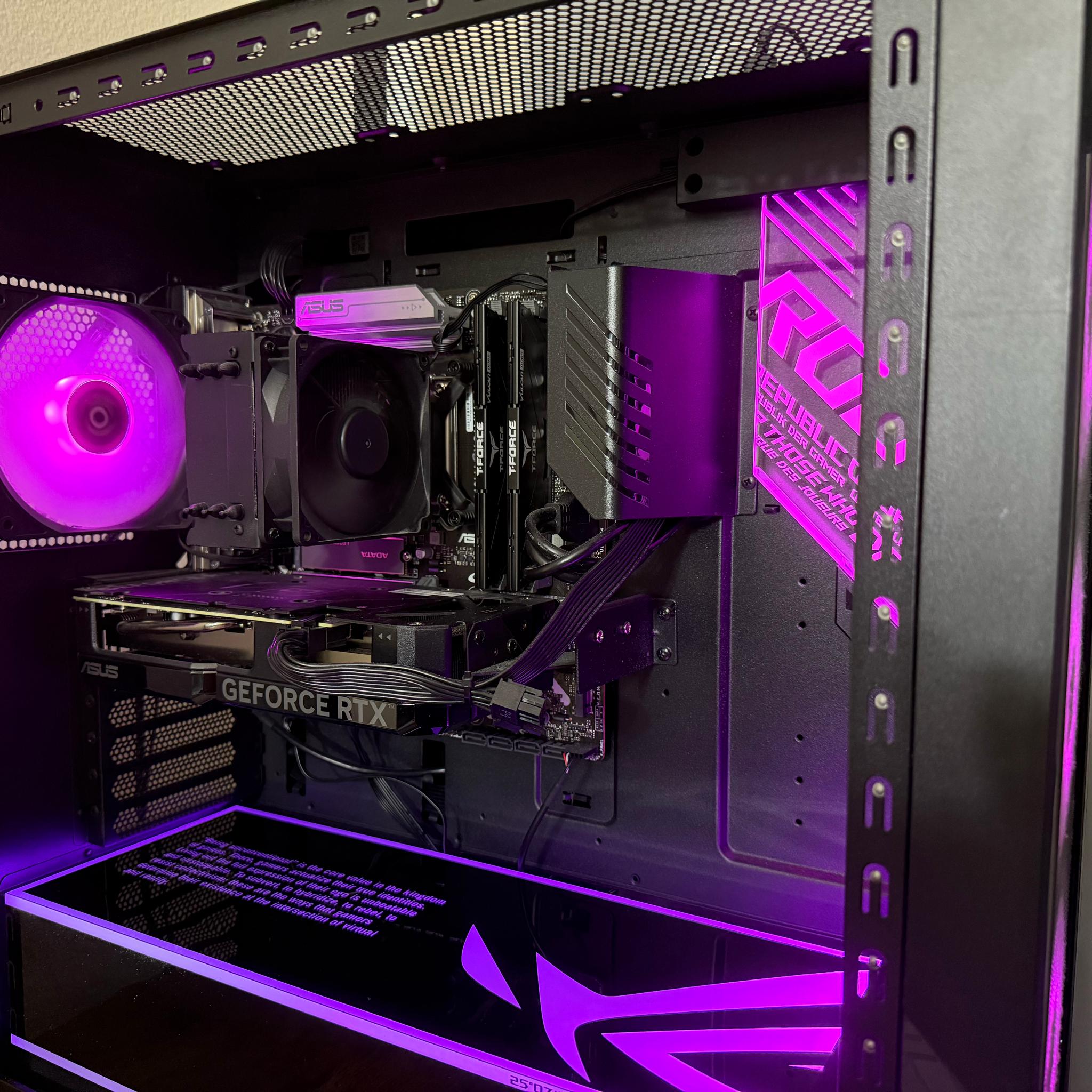 ASUS ROG G700TF-DS766Ti (2025) Gaming PC Intel Ultra 7 265F, RTX 4060 TI Dual, 32GB DDR5 - 6000MHZ