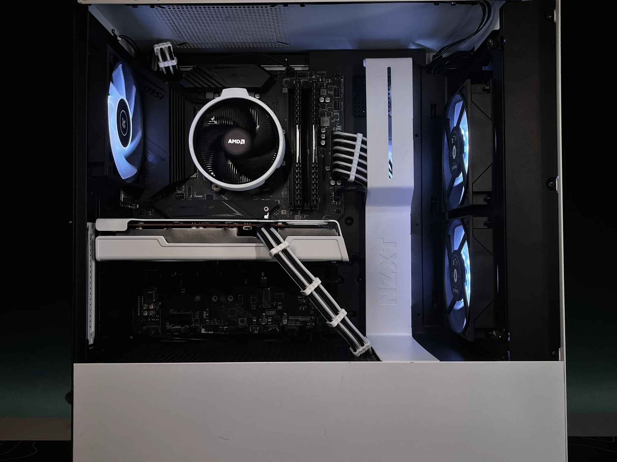 White & RGB Gaming PC | Ryzen 5 3600 & RX 6600