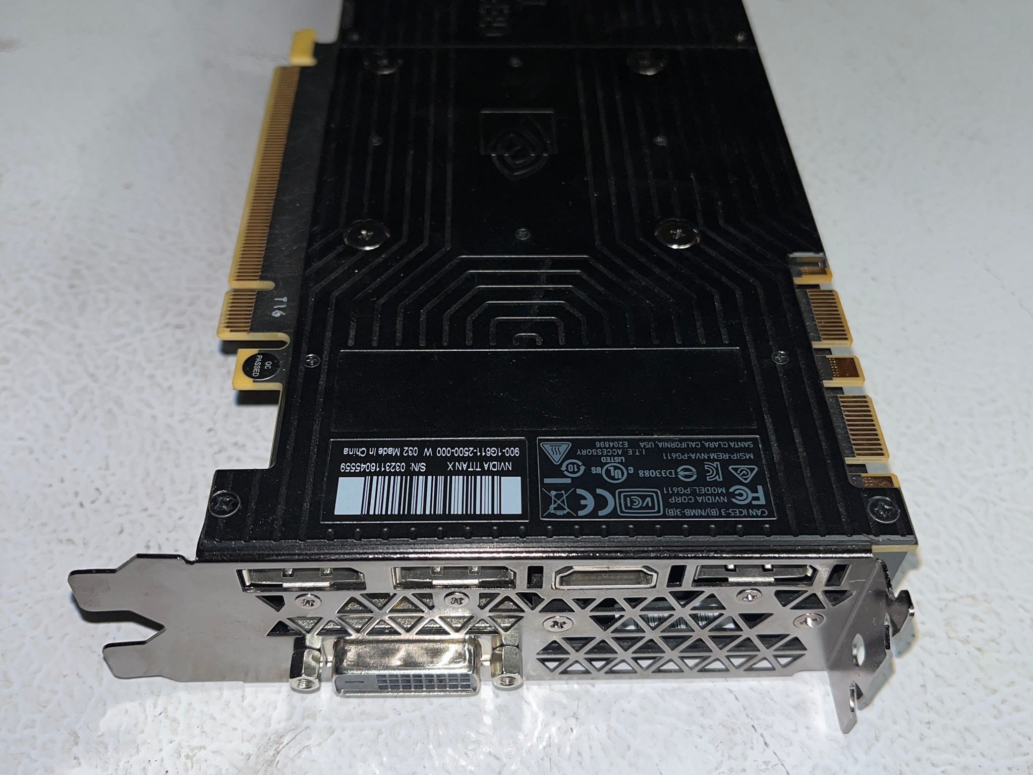NVIDIA Titan X Pascal 12GB GDDR5X – Graphics Card – Tested & Working