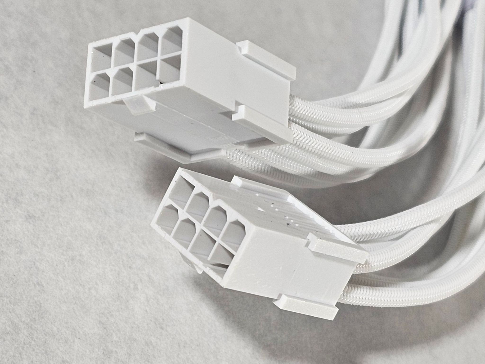 White 90 Degree GPU Cable Extension - Fully Tested