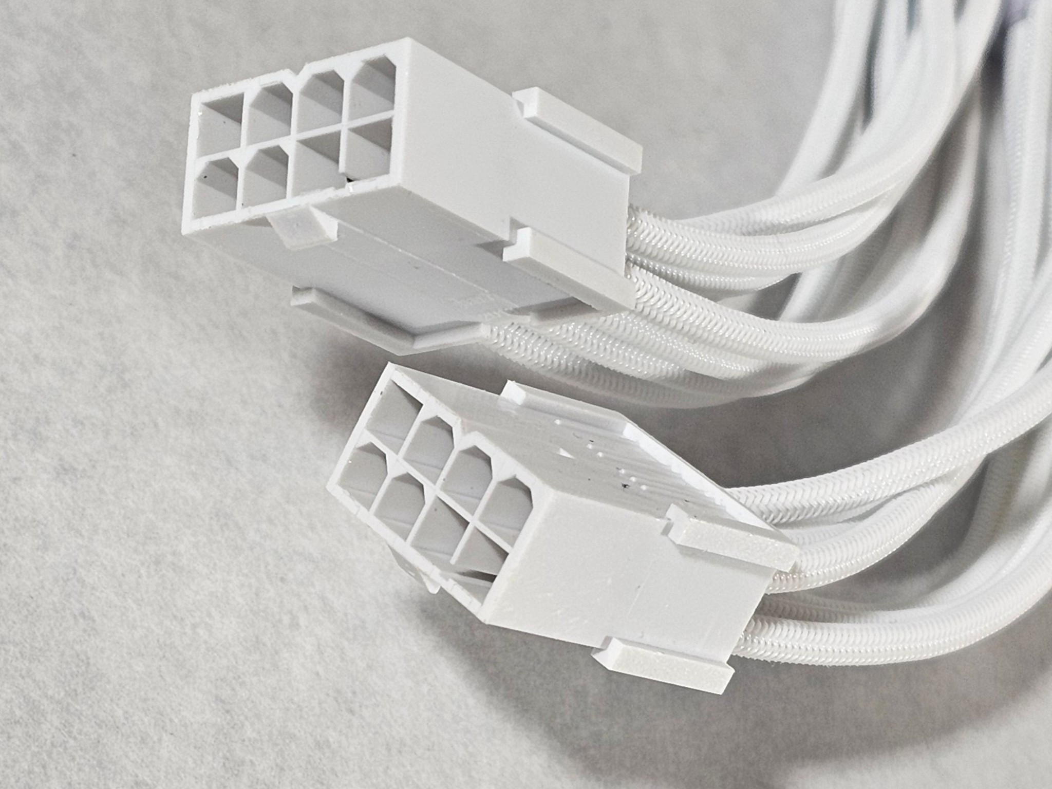 White 90 Degree GPU Cable Extension - Fully Tested