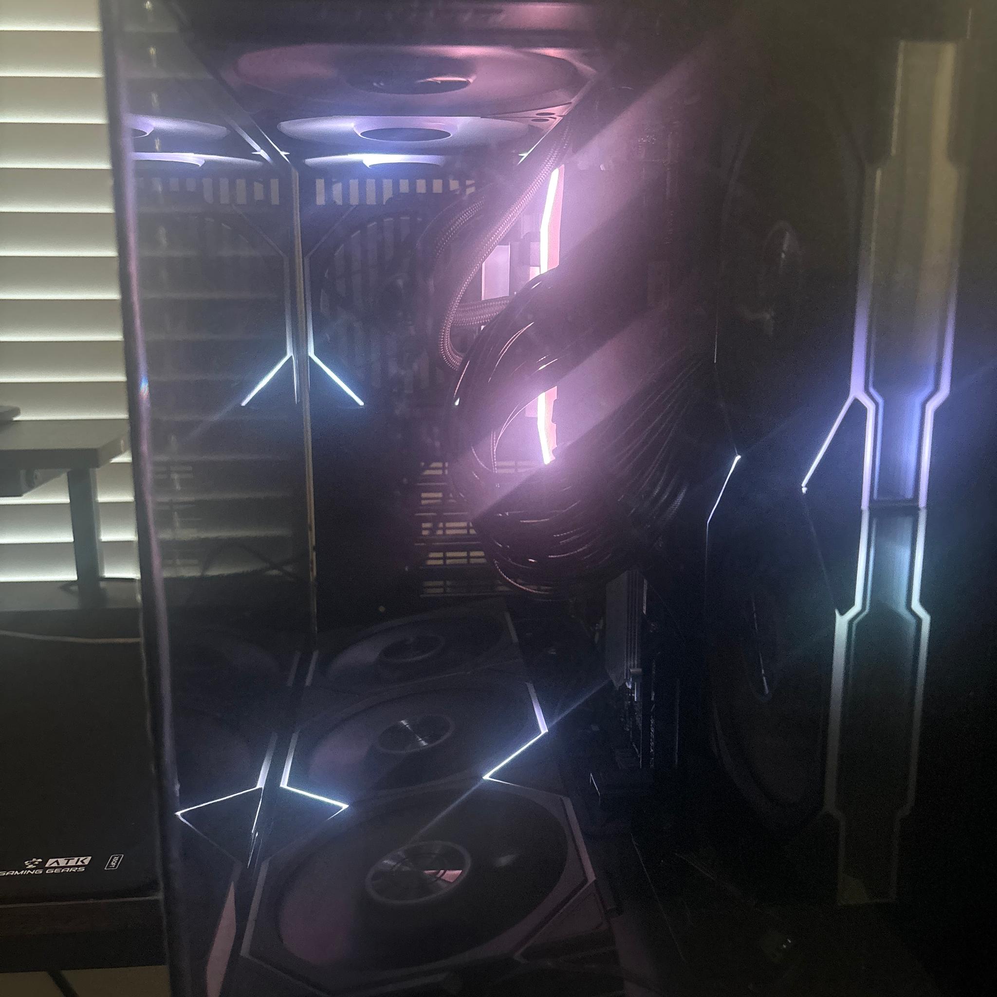 Lian Li Black Used Case Fans AIO Combo