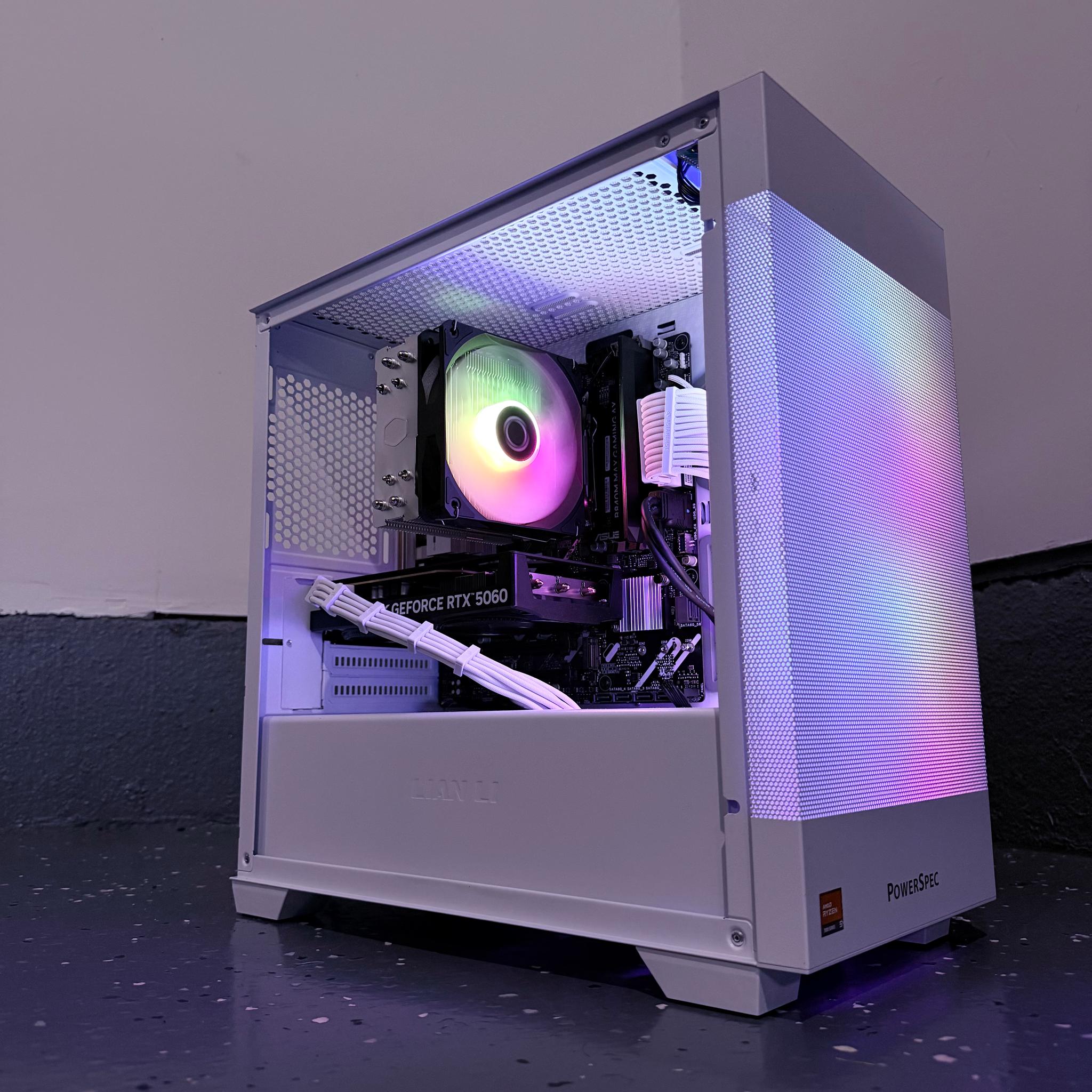 ❄️"Arctic Pearl"⚪️| 1400p Gaming | Ryzen 5 7500X3D | RTX 5060 | 16GB DDR5 Ram | 1TB NVMe SSD