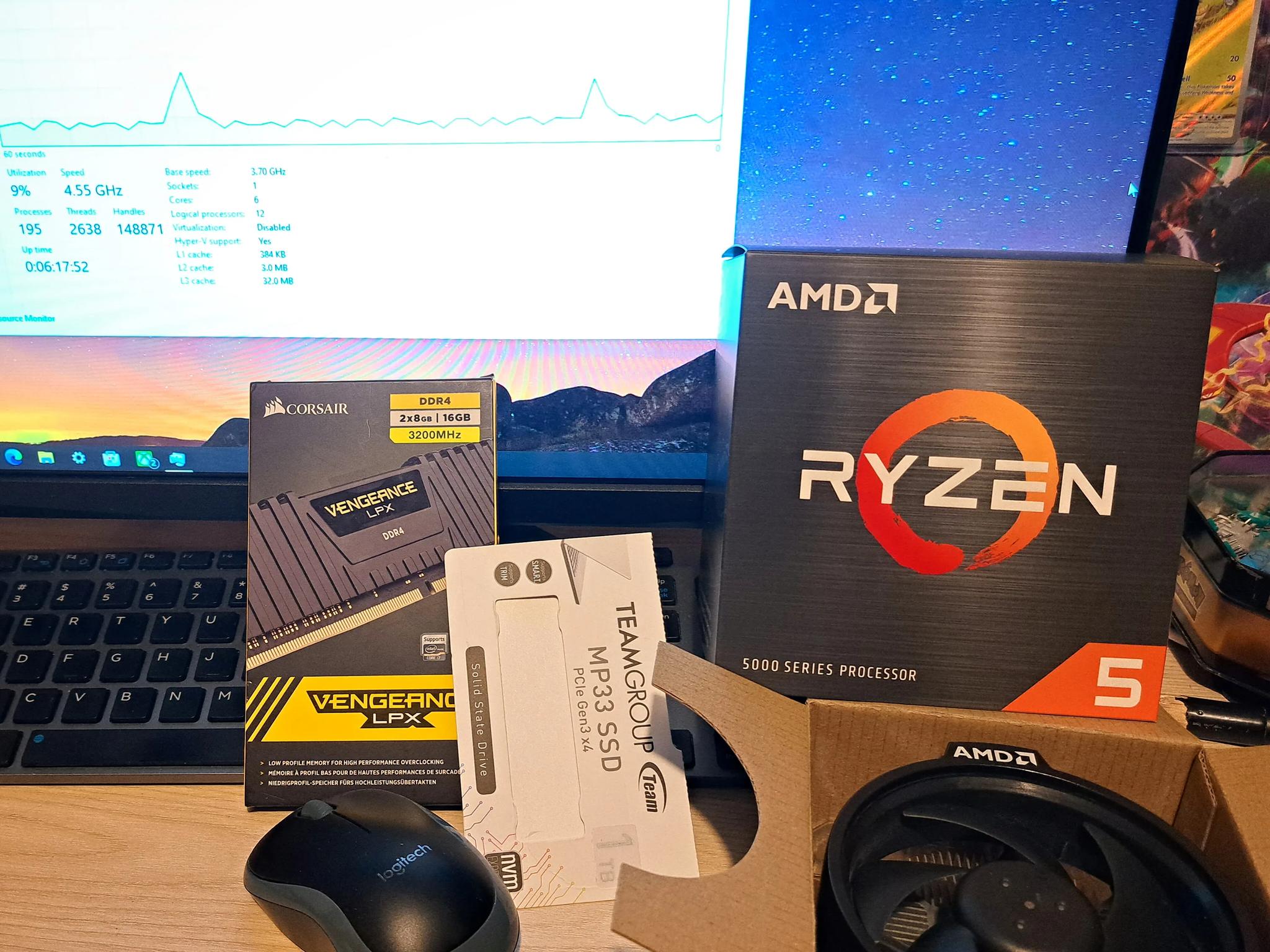 Custom Mid-ATX Gaming PC: Ryzen 5 5600x, RX 5700XT, 32GB DDR4, 1TB NVME, 1TB 2.5" SSD
