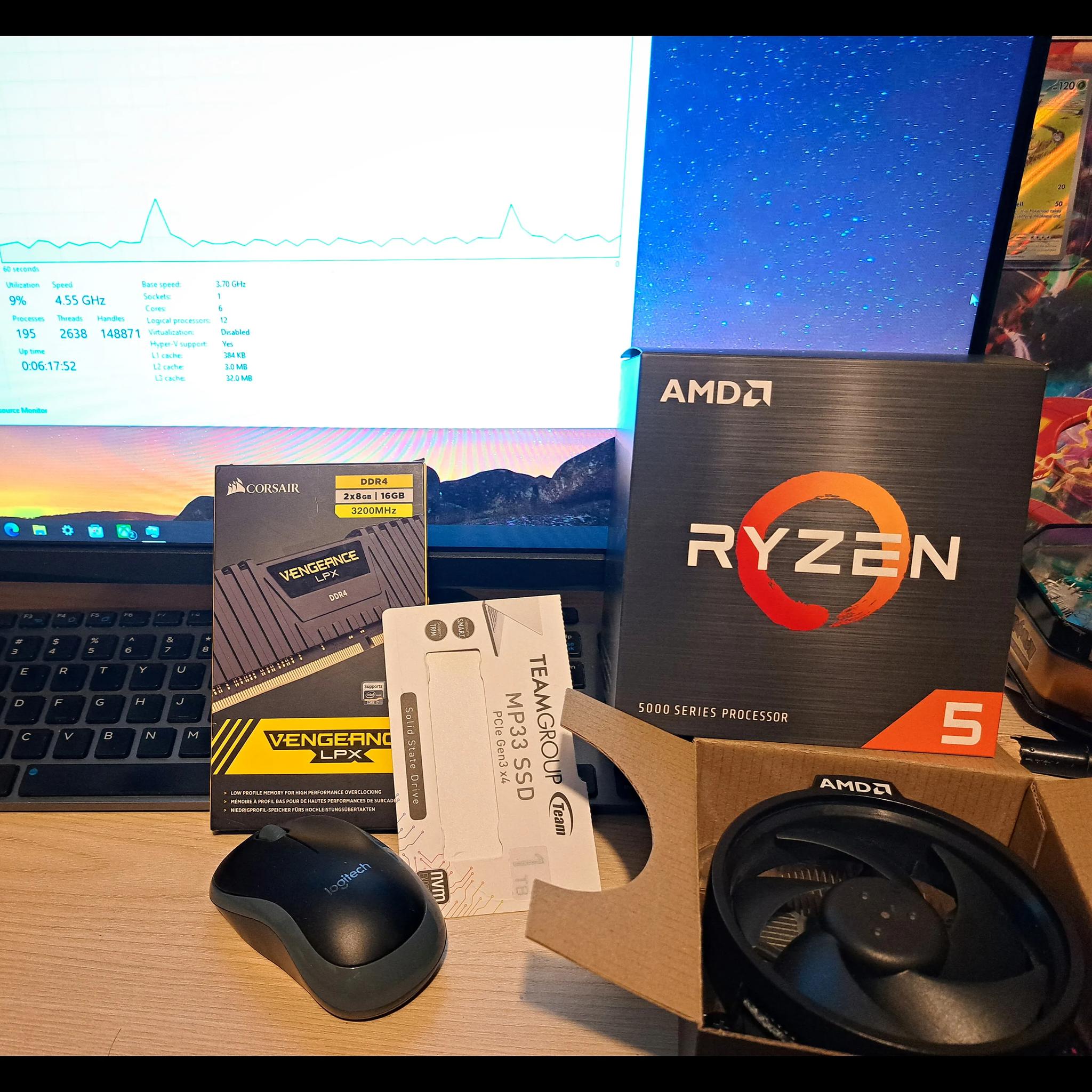 Custom Mid-ATX Gaming PC: Ryzen 5 5600x, RX 5700XT, 32GB DDR4, 1TB NVME, 1TB 2.5" SSD