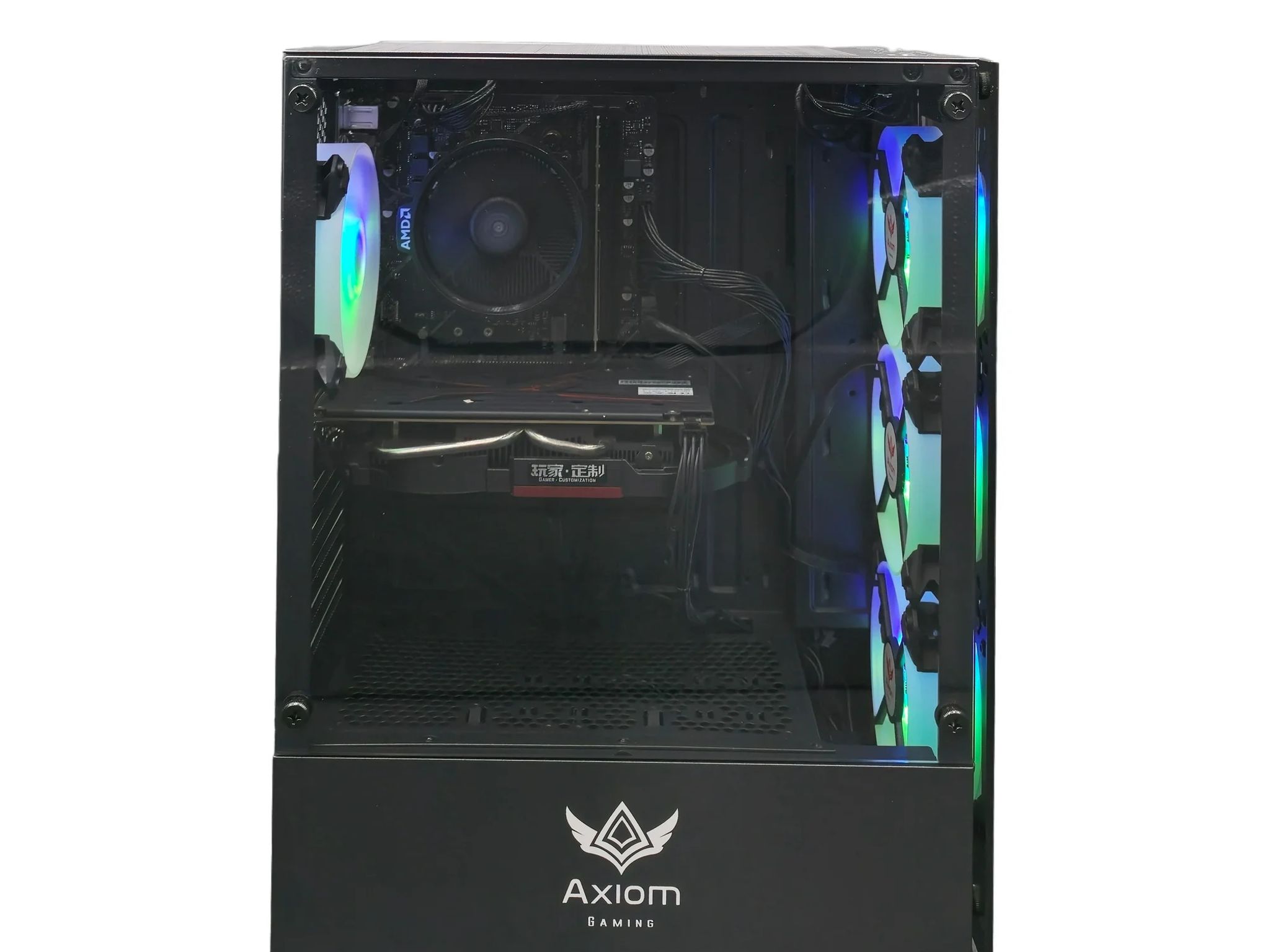 Axiom Gaming Black PC –  Specter | Ryzen 5 2400G | GTX 1050 Ti | 16GB RAM | 512GB SSD | Win 11