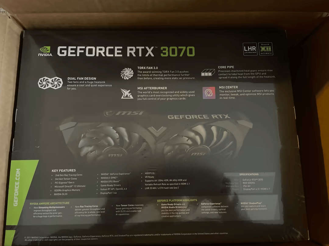 MSI 3070 Ventus 2X OC
