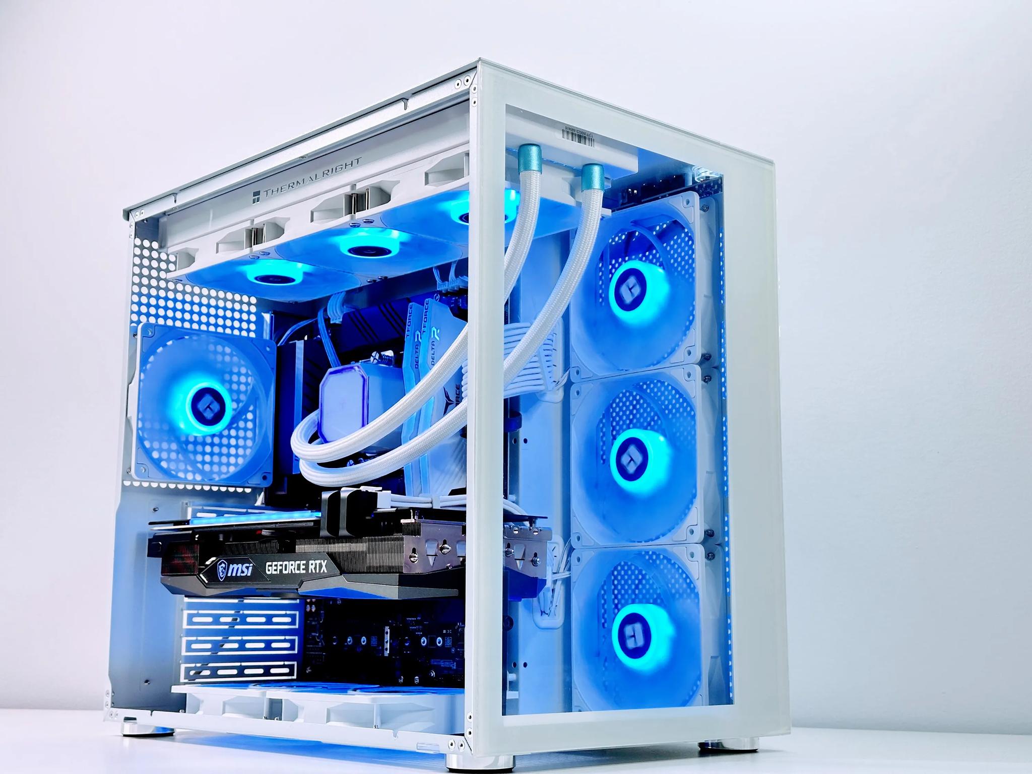 🫗 Liquid Cooled Gaming PC🫗 Nvidia RTX 3070 Ti 8GB❄️Intel 13500T 14 core❄️32GB DDR4❄️1TB NVME