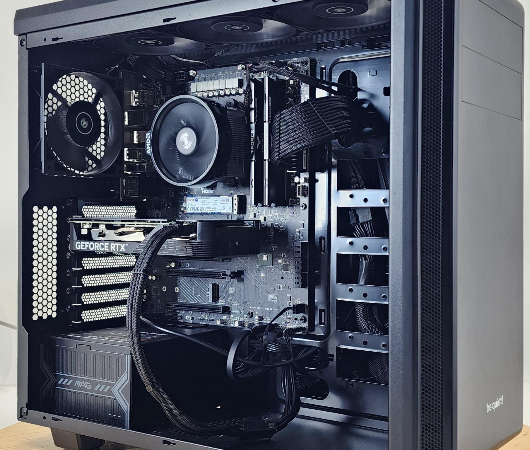 Gaming PC Ryzen 5 7600X 16GB RAM 500GB SSD RTX 4060 8GB Win11 Computer