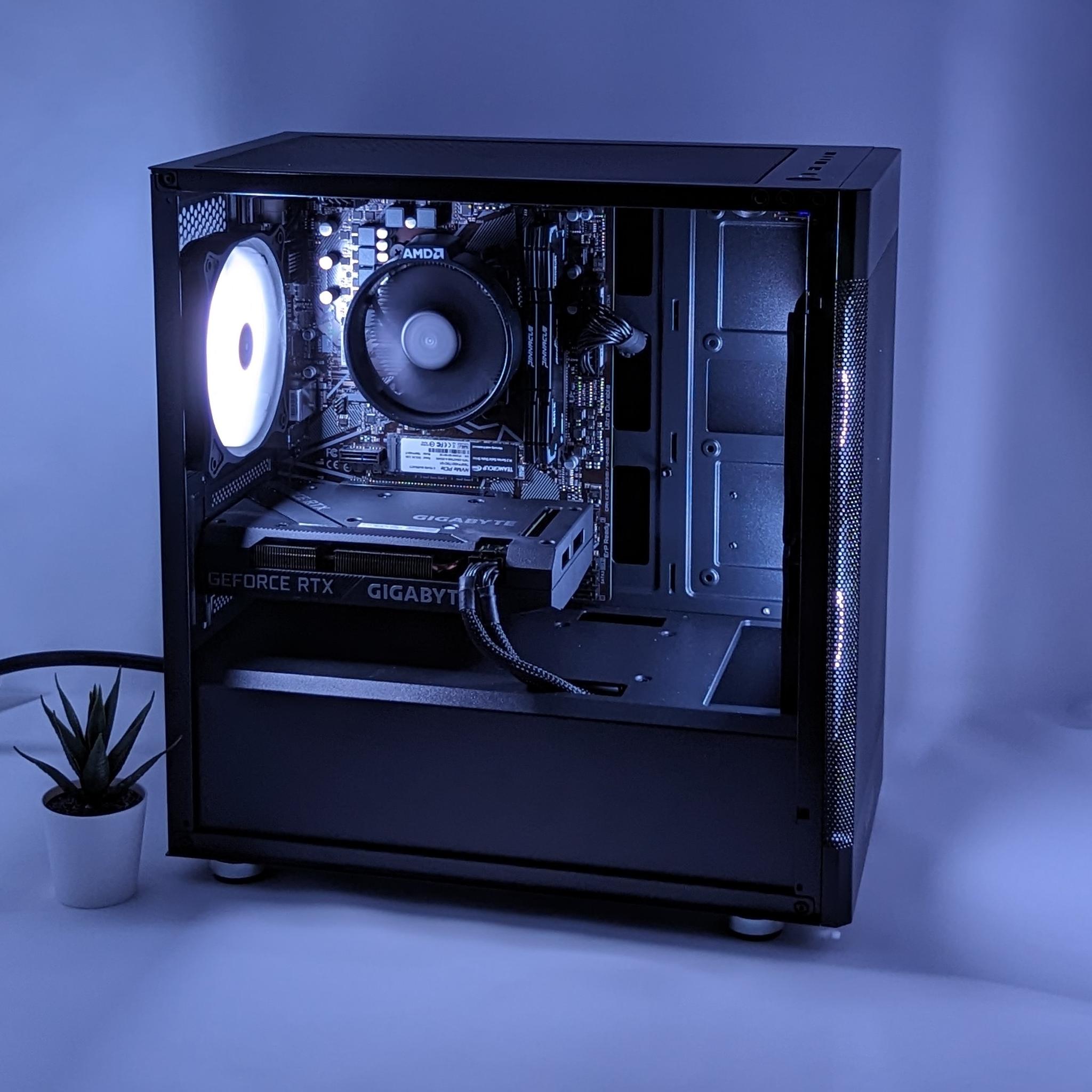 Sleek RTX Whisperer | RTX 3060 | Ryzen 5 5500 | 16gb RAM | TEAMGROUP MP34 1 TB M.2 NVMe SSD