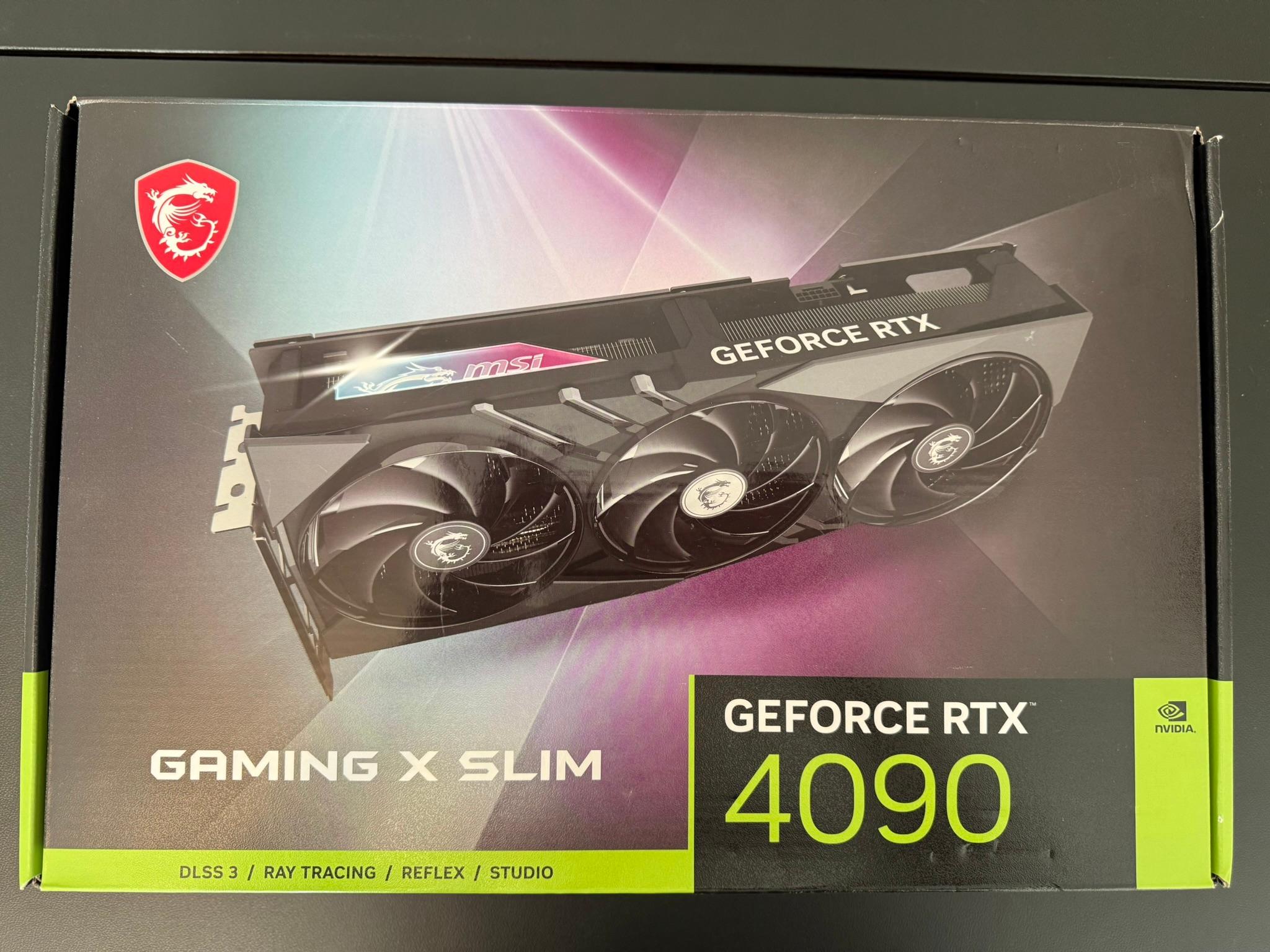 MSI RTX 4090 Gaming X Slim 24GB | Warranty to 10/2027 | Box + Accessories