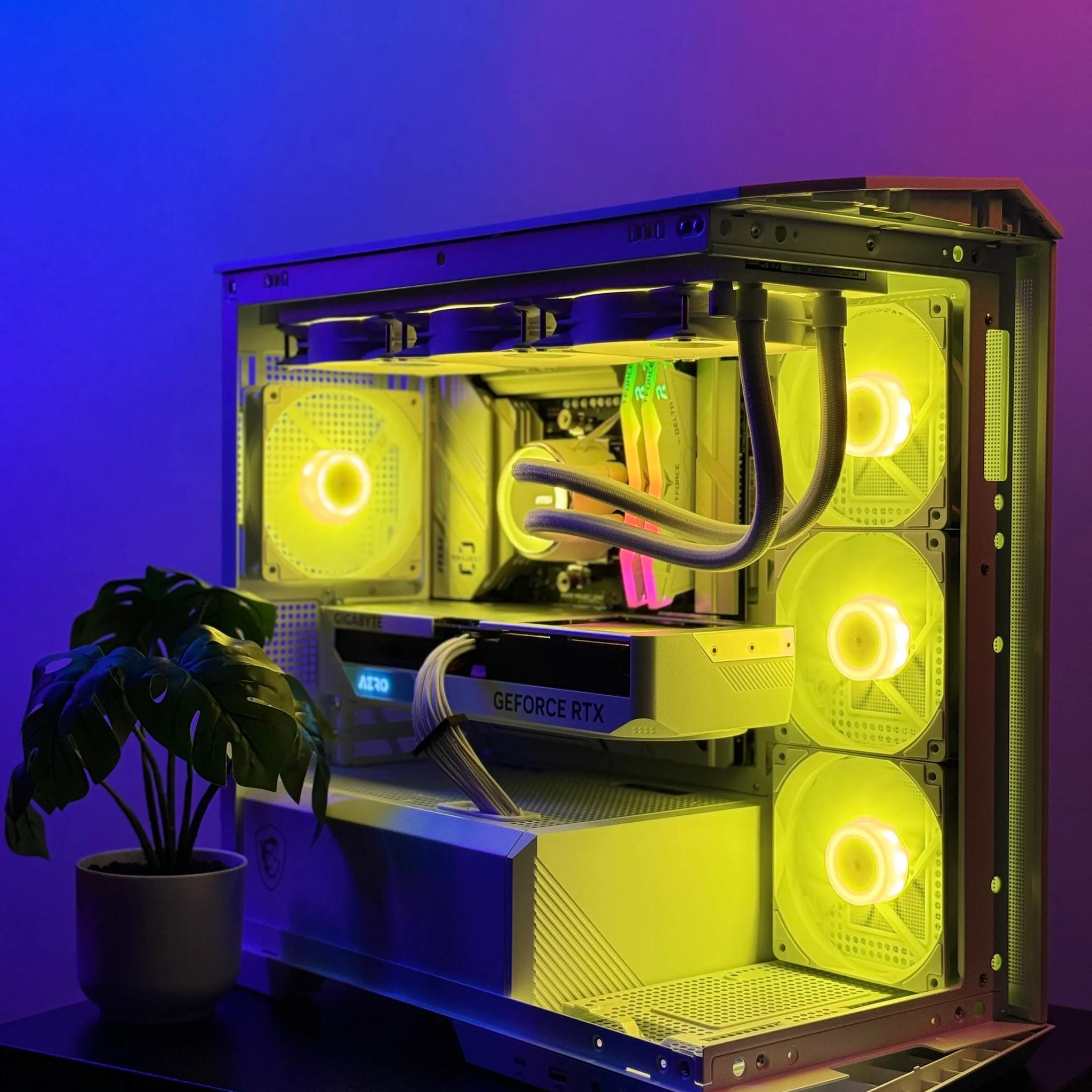 Almost Heaven II 🪽🪽 Aero 4070 SUPER OC ☀️ AMD Ryzen 7600X 🌙32GB RAM DDR5 ✨1TB m.2 📖 White Build