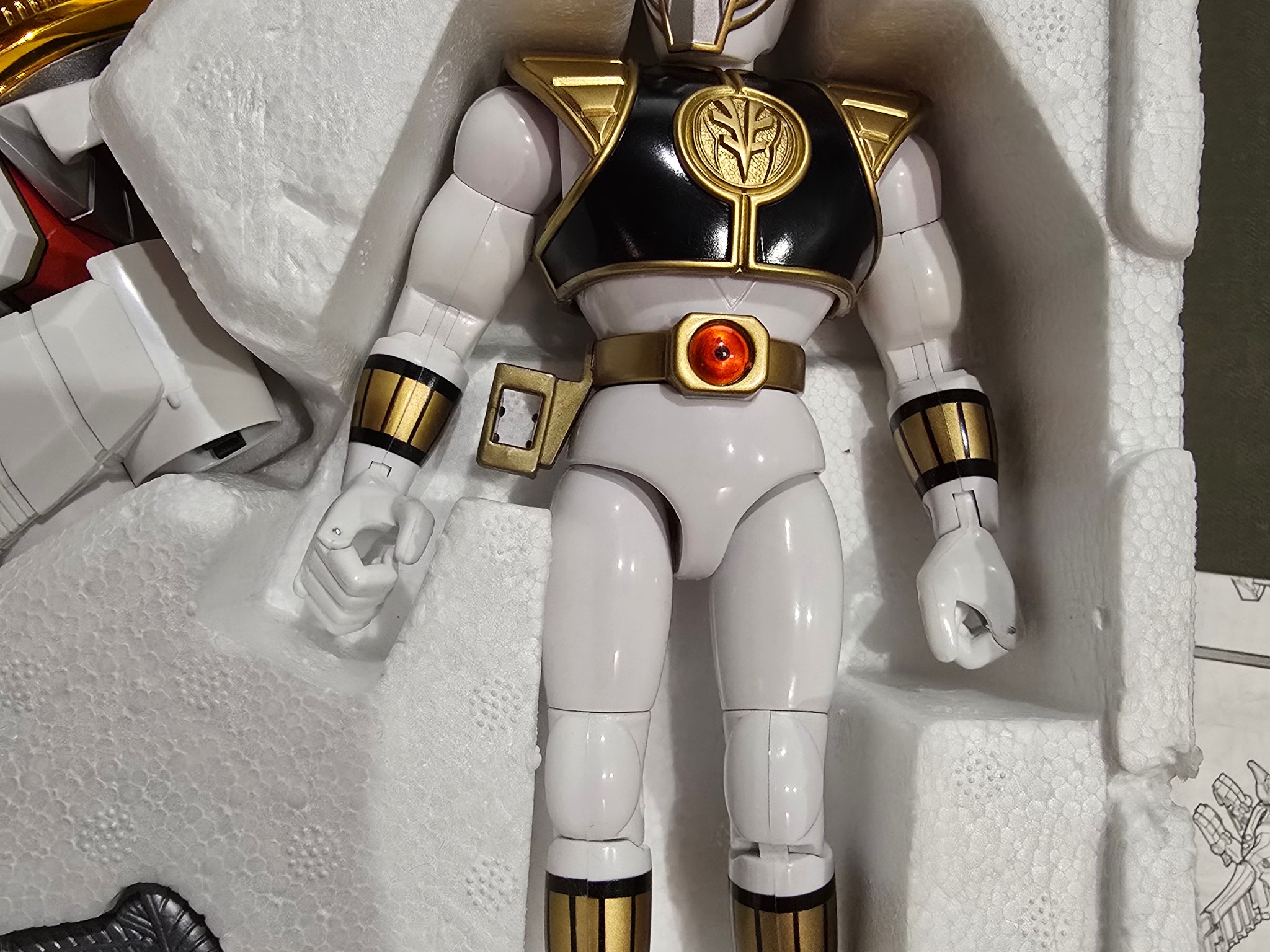 Vintage Mighty Morphin Power Rangers Legacy White Tigerzord Megazord MMPR w/ White Ranger 1994