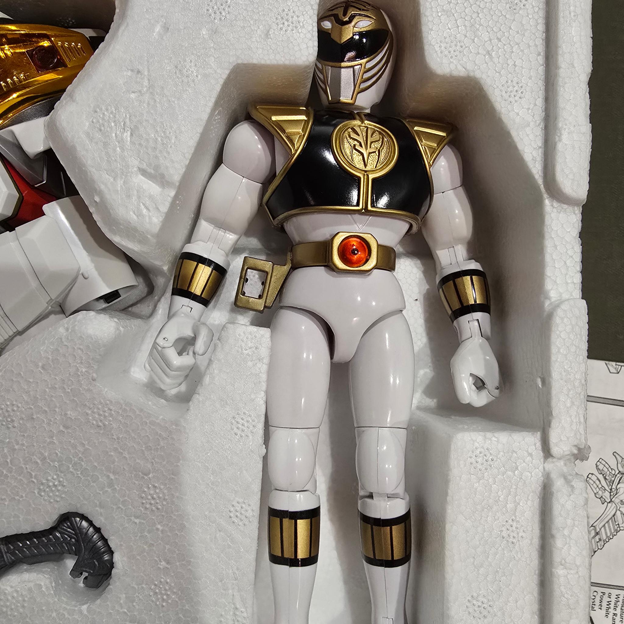 Vintage Mighty Morphin Power Rangers Legacy White Tigerzord Megazord MMPR w/ White Ranger 1994