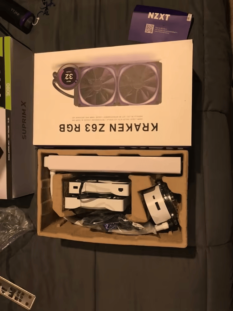 NZXT kraken Z63 280mm White AIO cpu cooler 