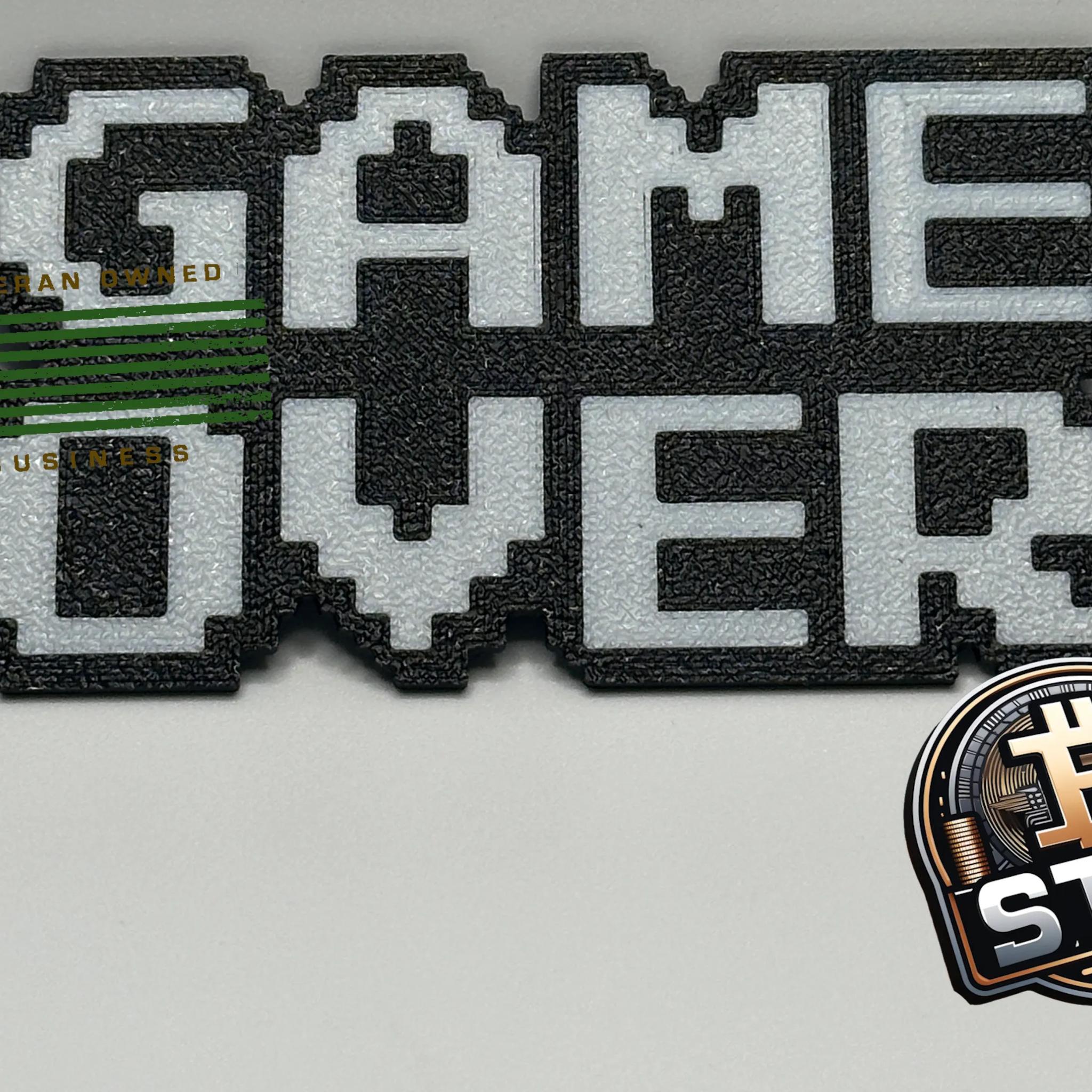 Retro 8 Bit GAME OVER Magnet
