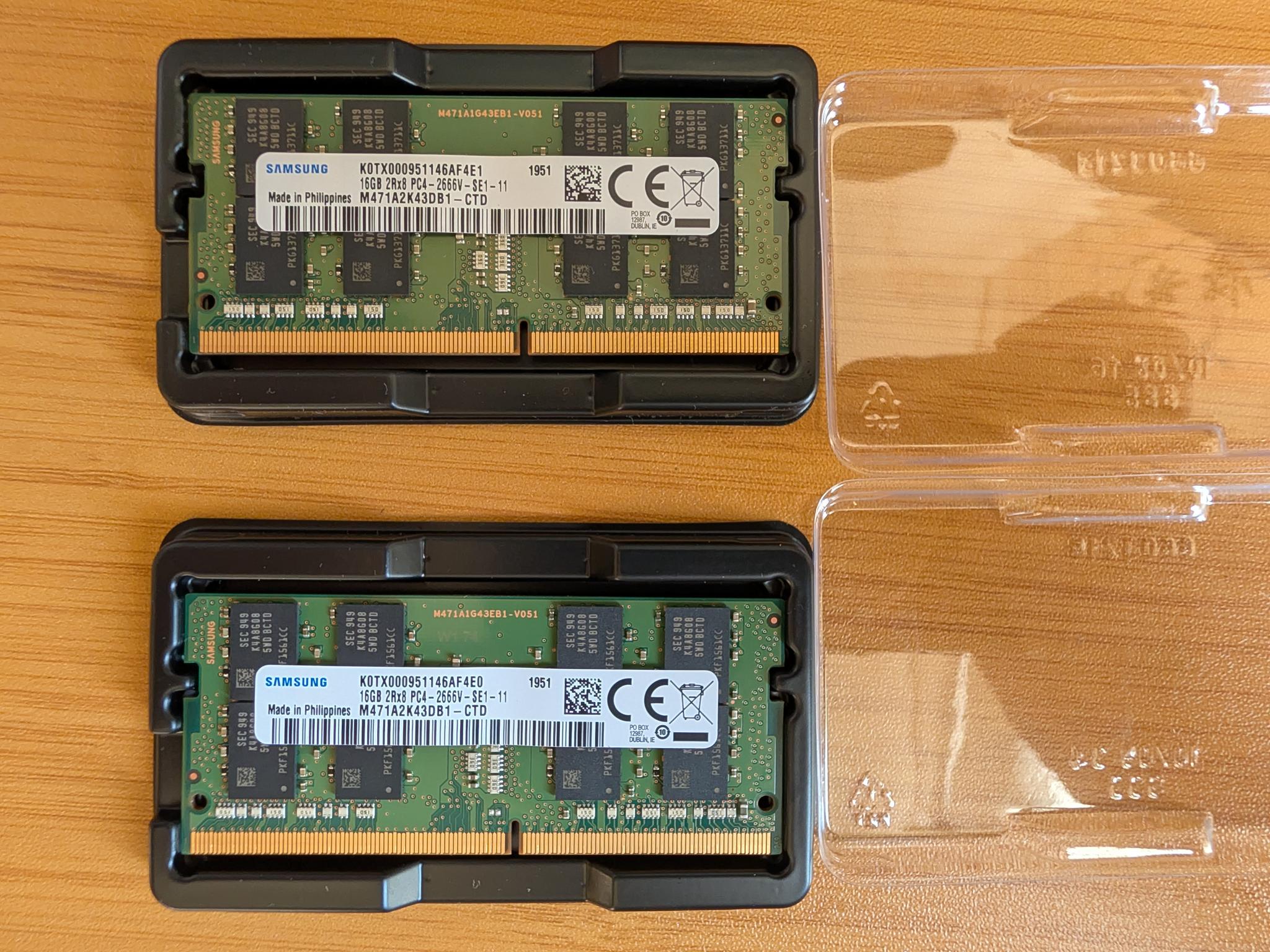 Samsung 32GB (2×16GB) DDR4-2666 SODIMM Laptop RAM