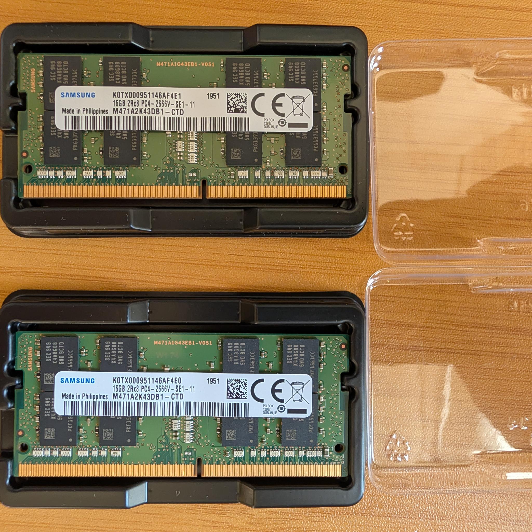 Samsung 32GB (2×16GB) DDR4-2666 SODIMM Laptop RAM