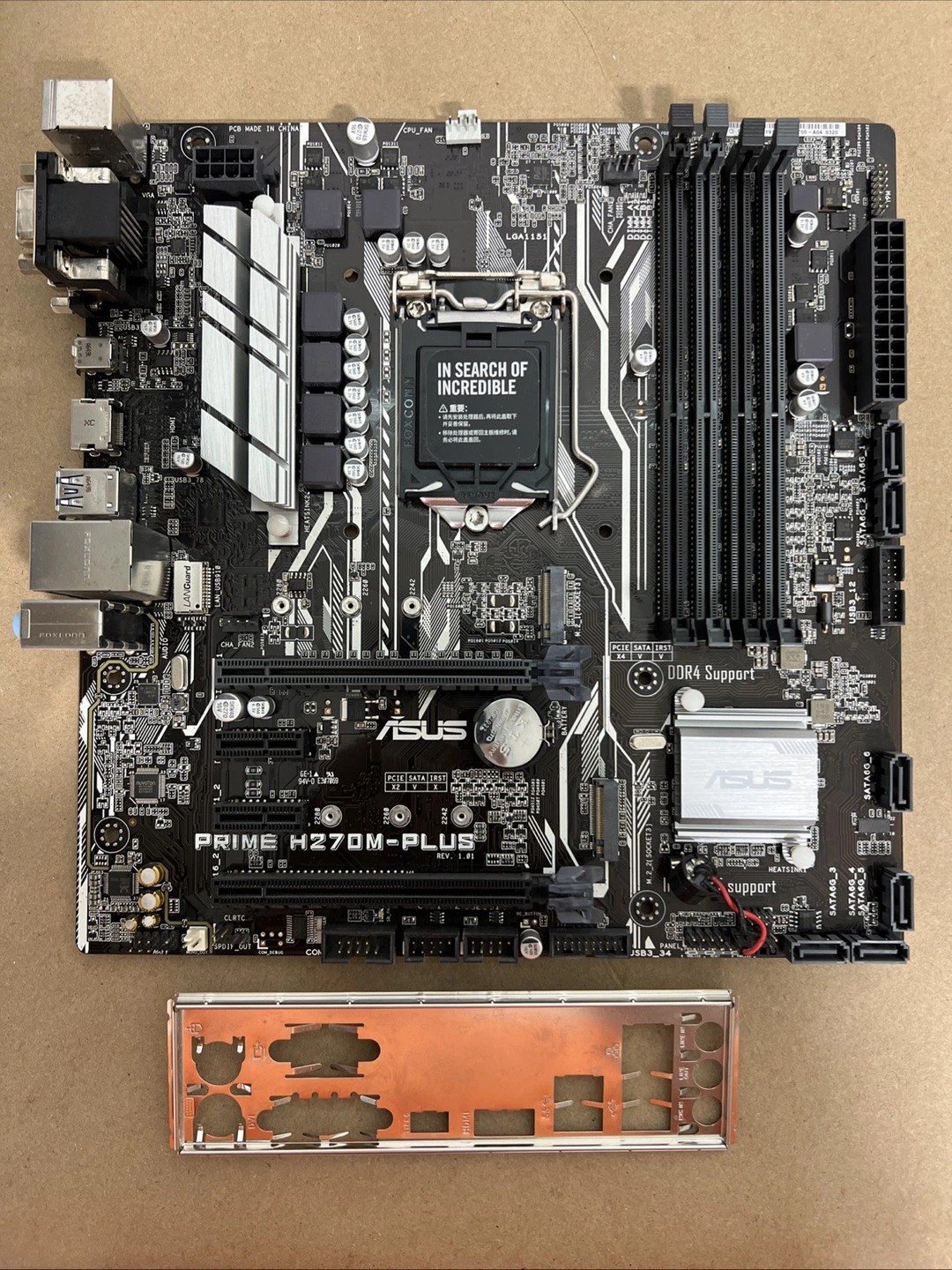 Asus Prime H270M-PLUS Intel H270 HDMI SATA 6Gb/s DDR4 LGA1151 mATX