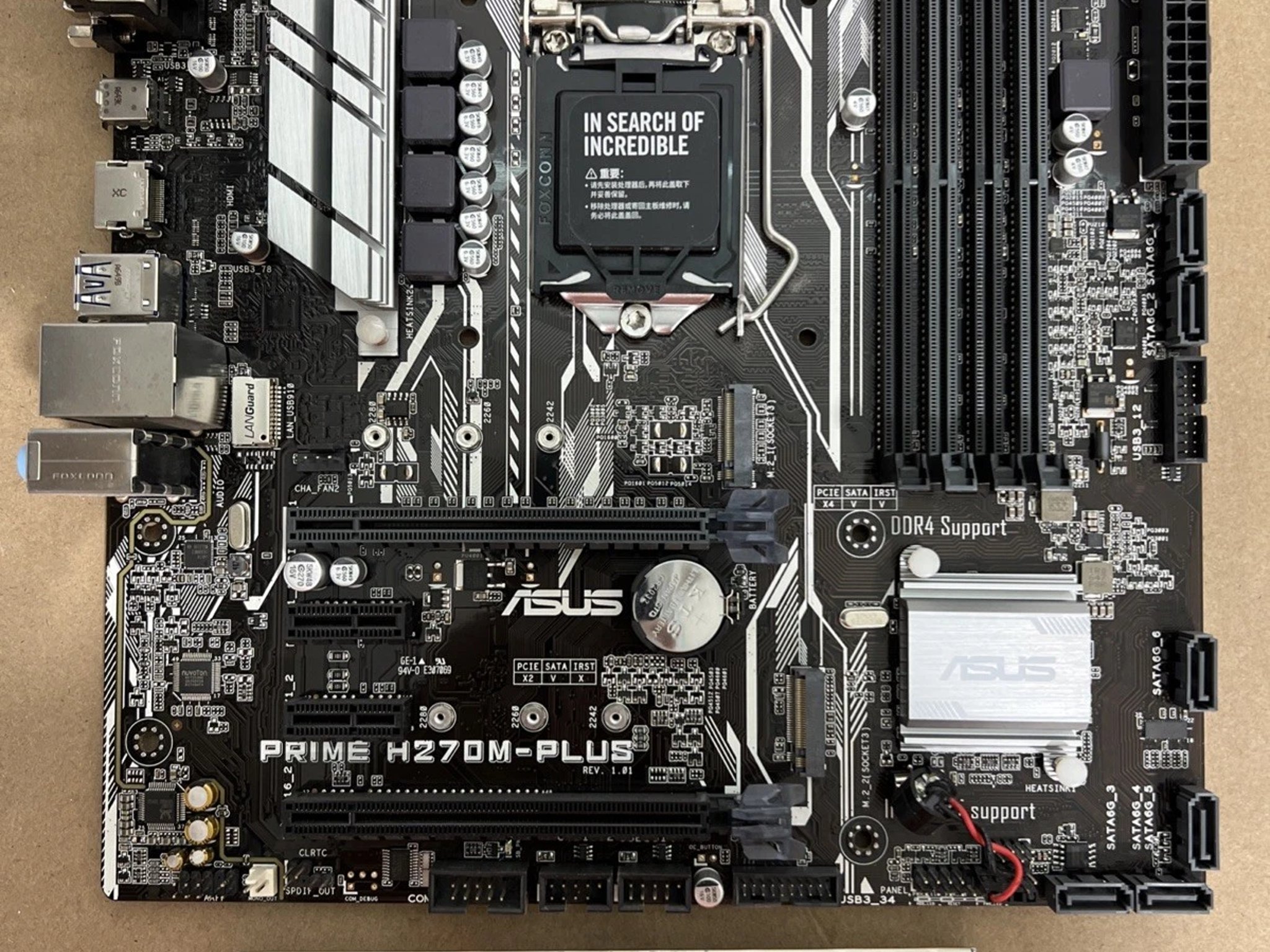 Asus Prime H270M-PLUS Intel H270 HDMI SATA 6Gb/s DDR4 LGA1151 mATX Motherboard
